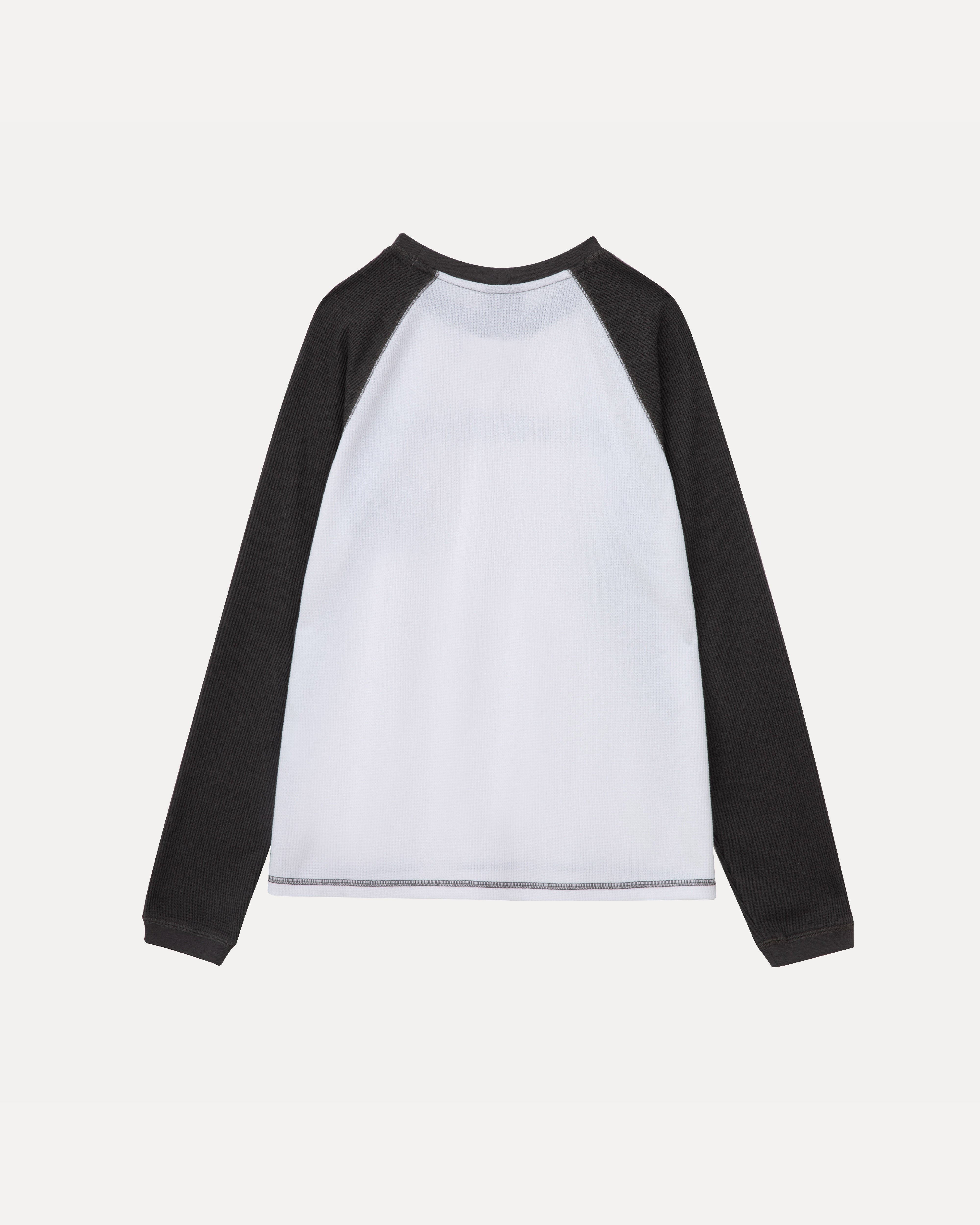 Longsleeve Raglan Waffle Shirt - White/Charcoal – Lakai