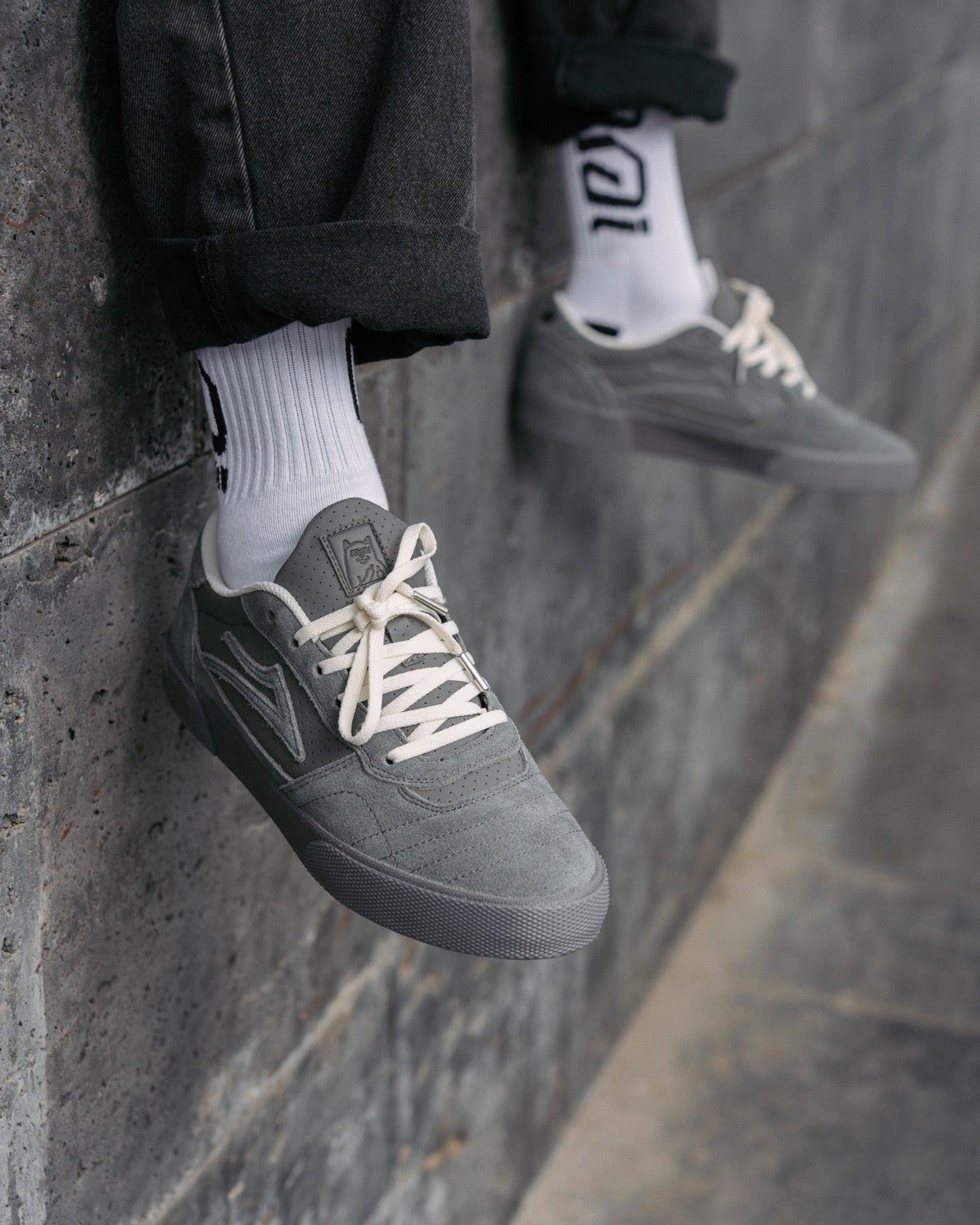 Cambridge - LAKAI x RIPNDIP Grey Suede