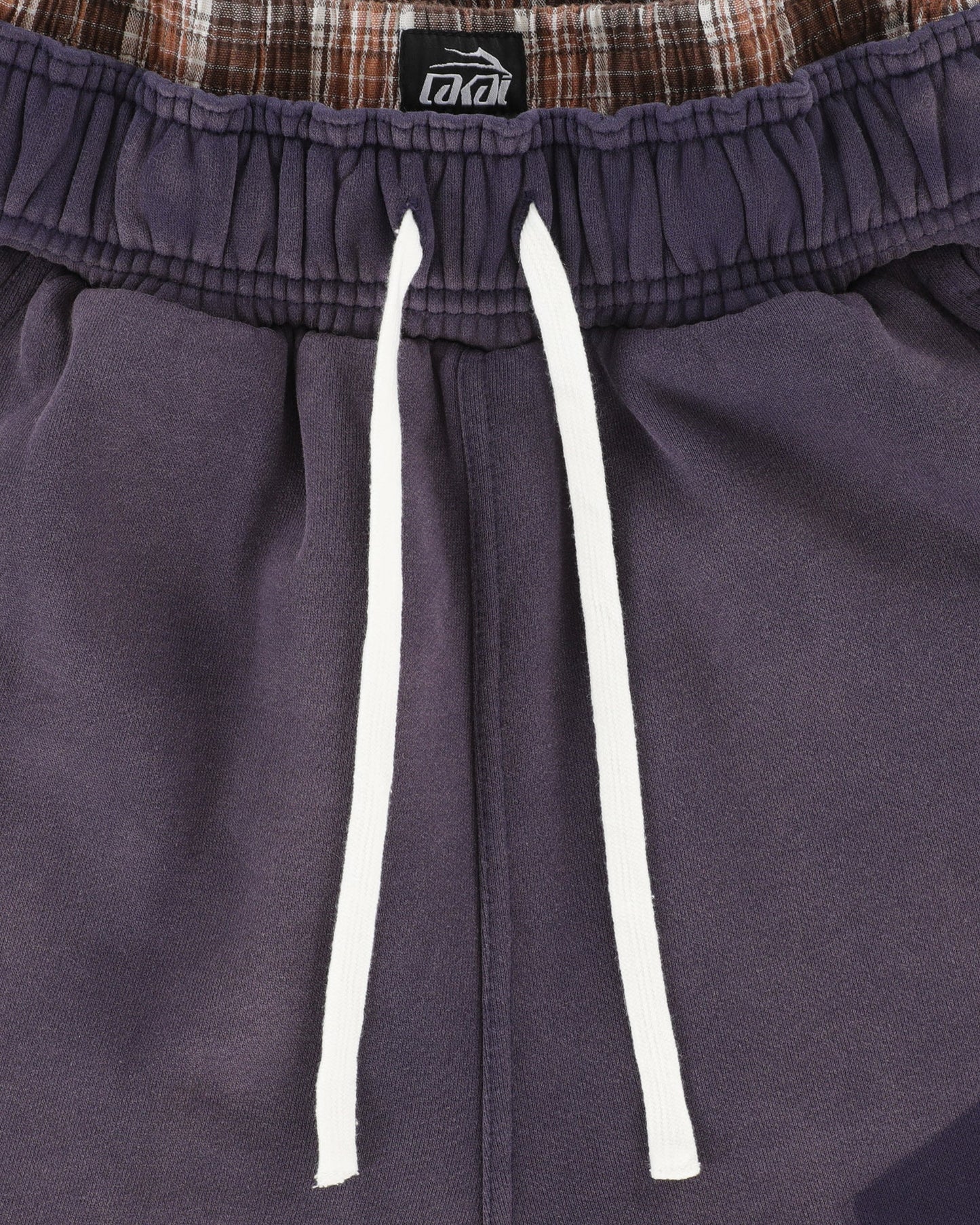 Double Waisted Sunfaded Sweatpants - Indigo