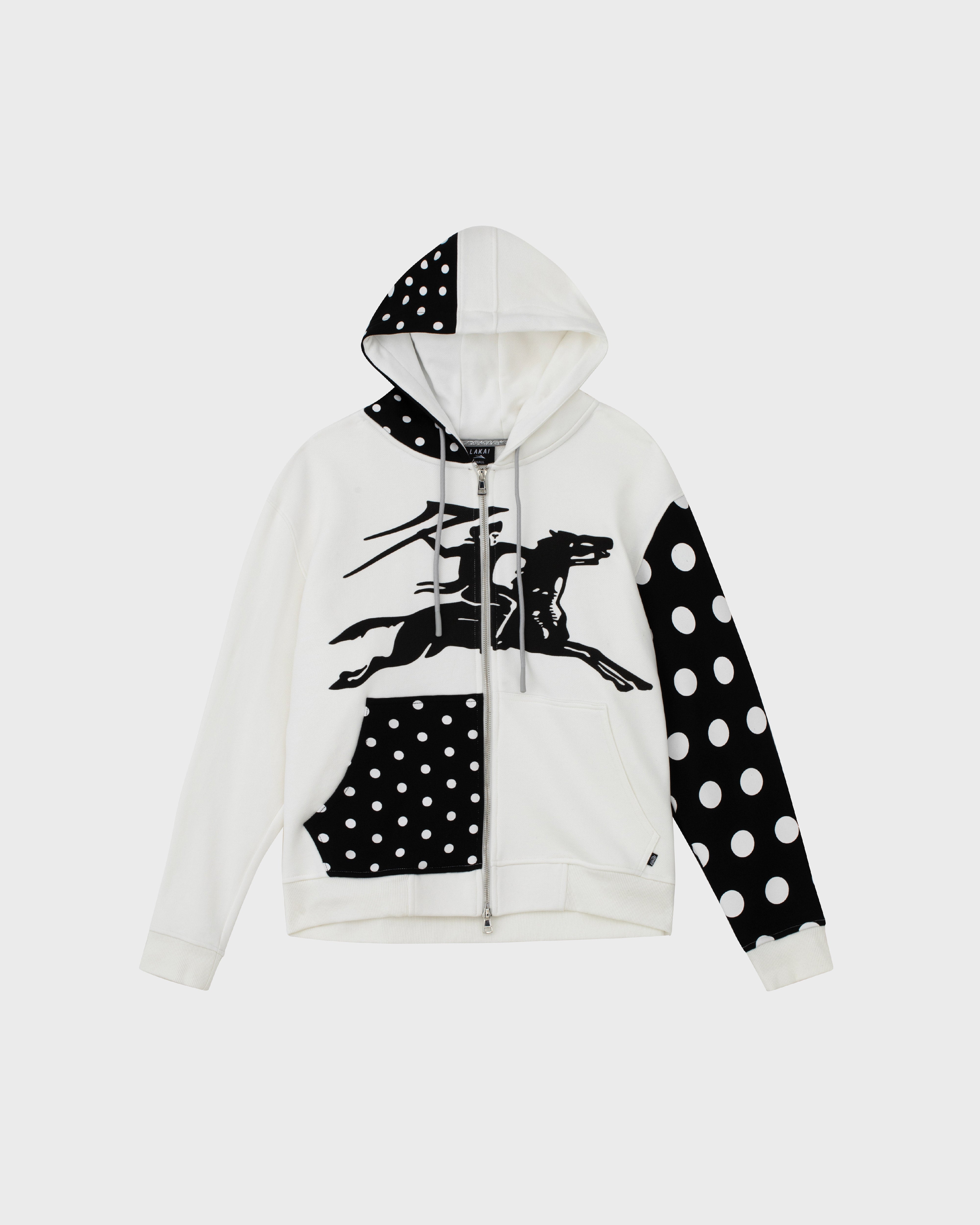 FLR914 zip hoodie 白黒 即日発送 Polka Zip Up Hoodie - White/Black – Lakai