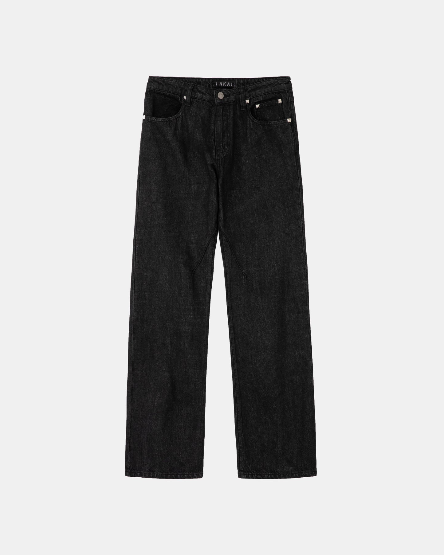 Waxed Bootcut Denims - Black