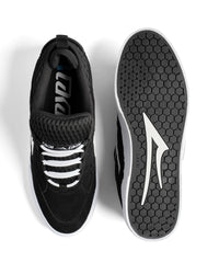Aran New - Black Suede White