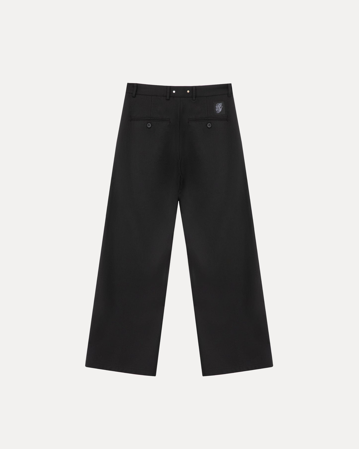 Wide Leg Trousers - Black