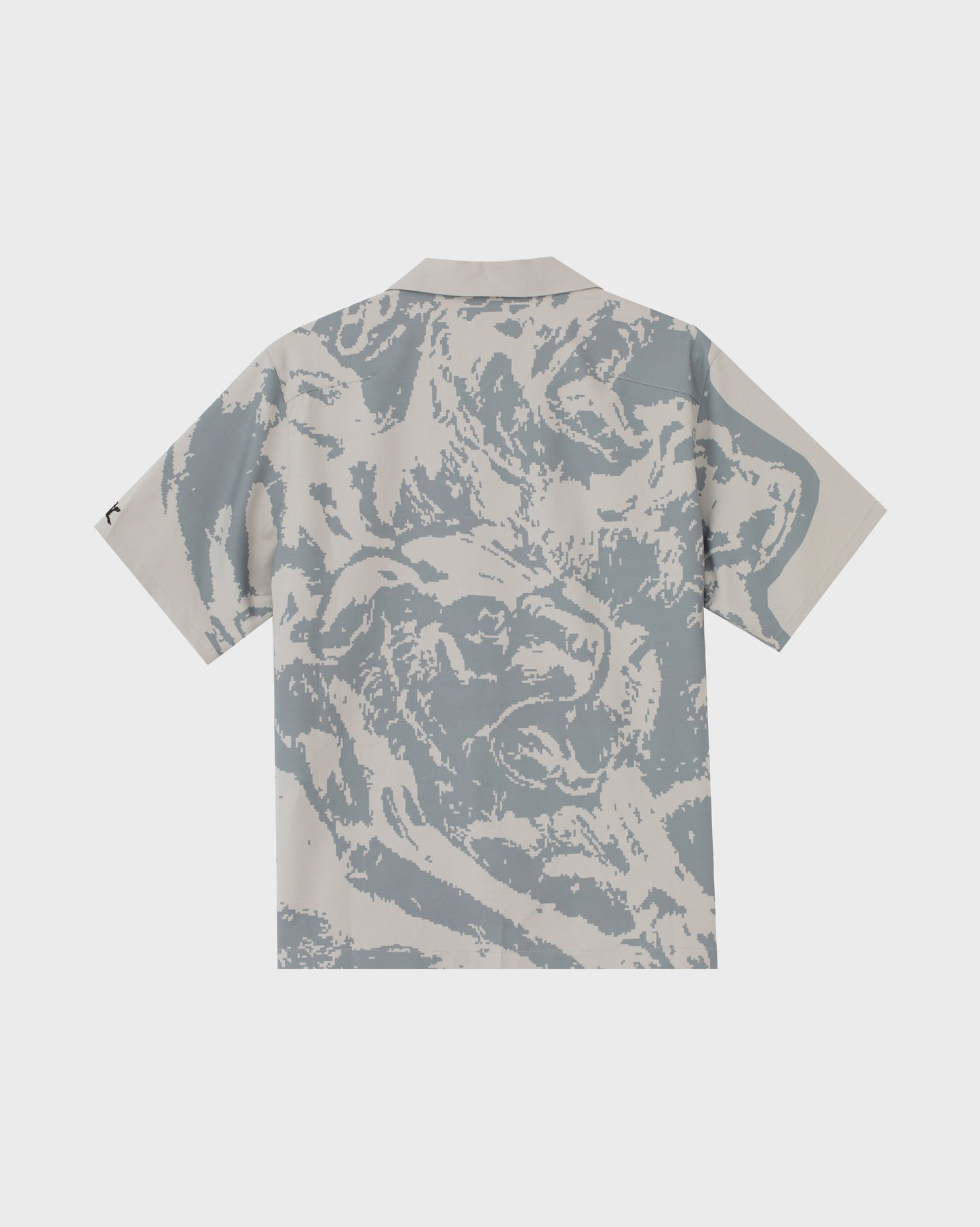 Camp Collar Button Up Shirt - Cool Grey