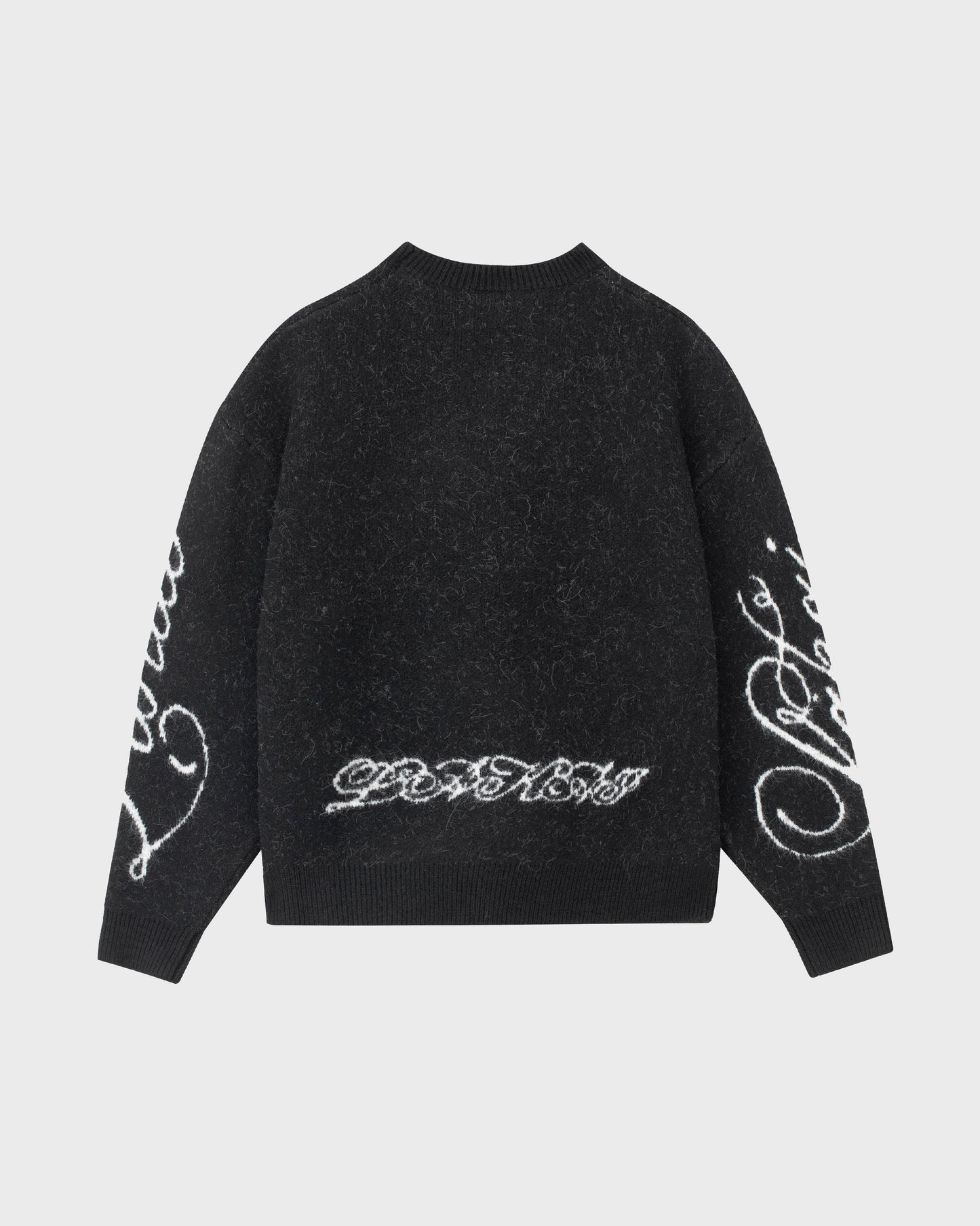 Cerberus Brushed Acrylic Sweater - Black