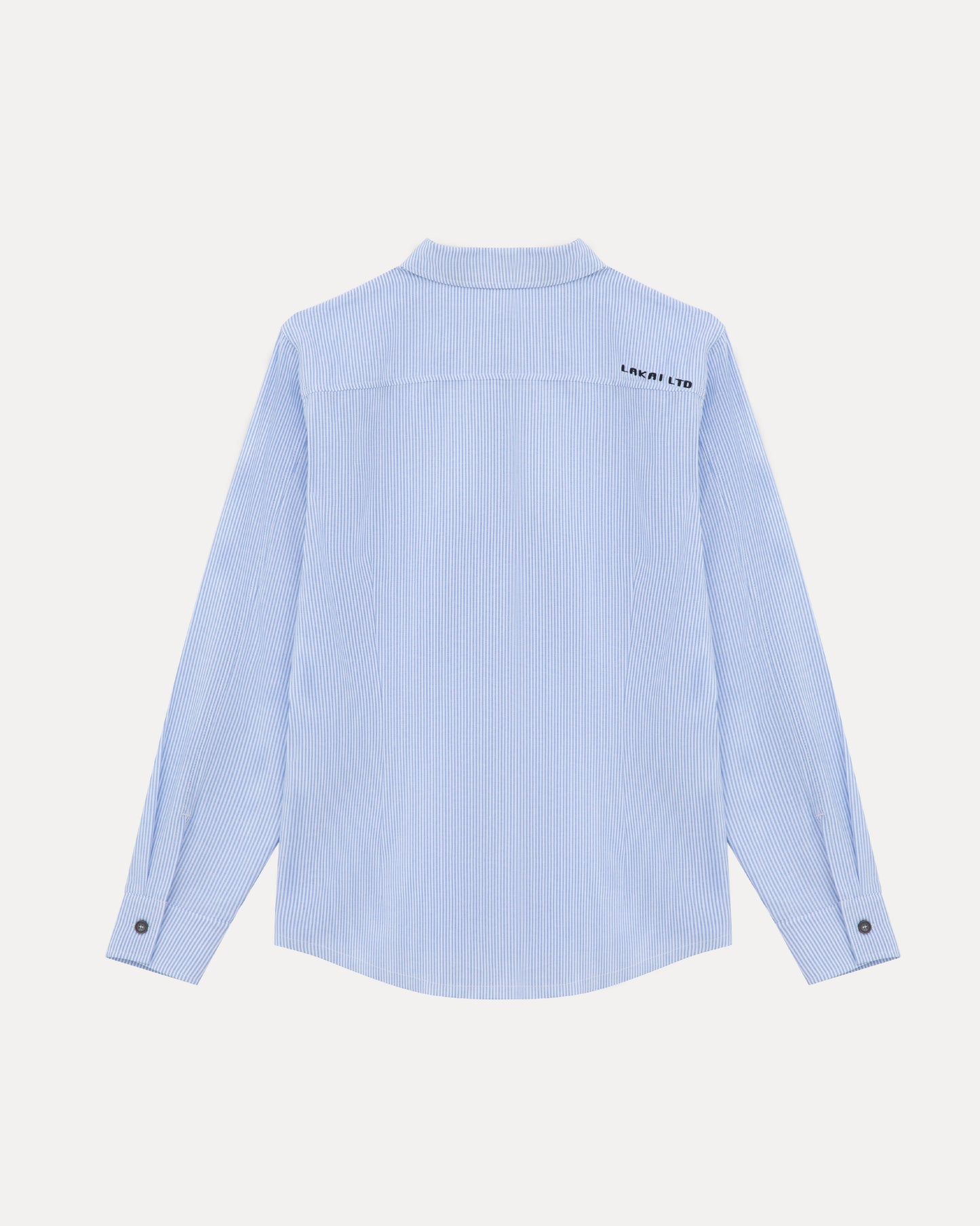 Longsleeve Button Down - White/Blue Stripe