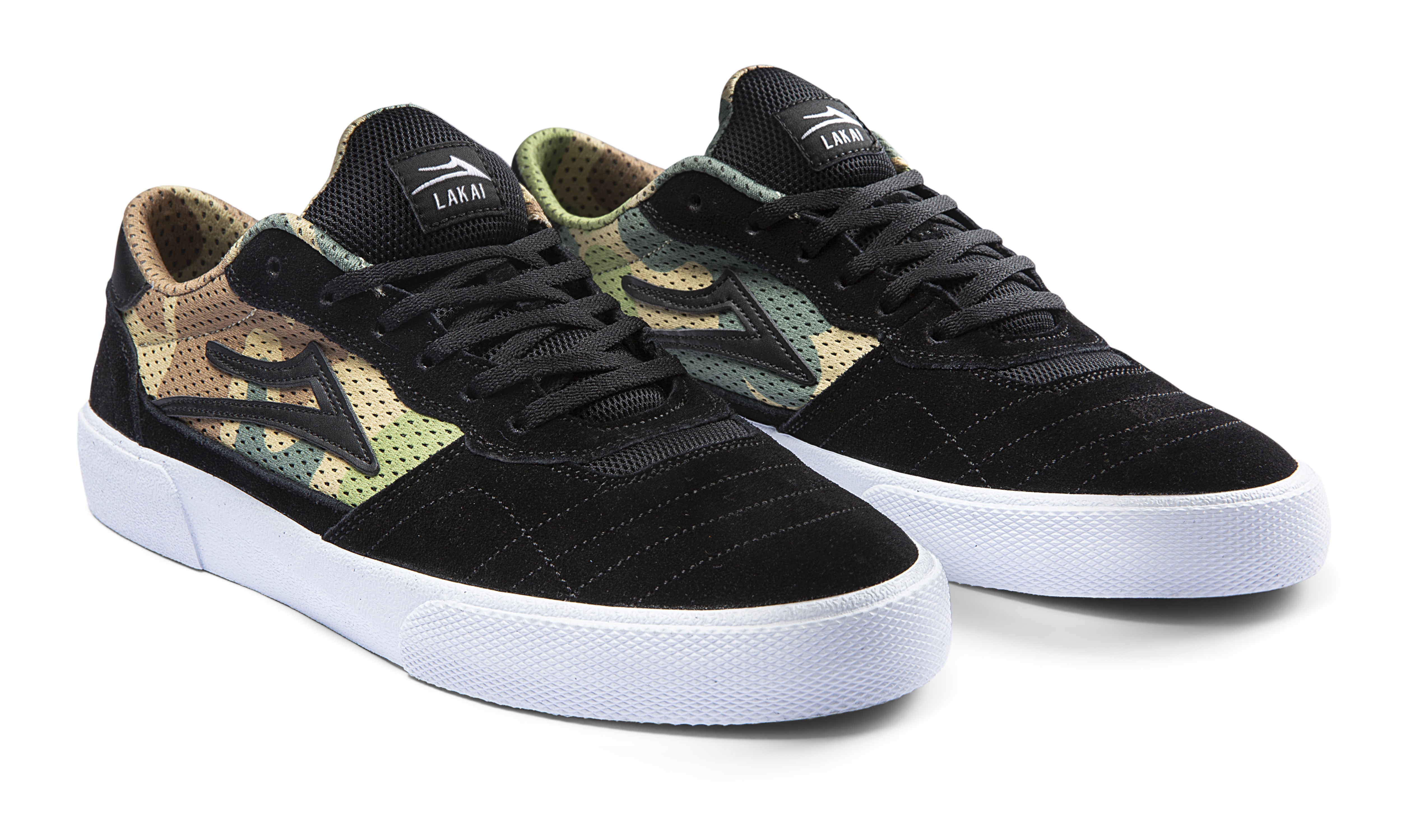 Lakai Cambridge Black Camo Suede 11.5