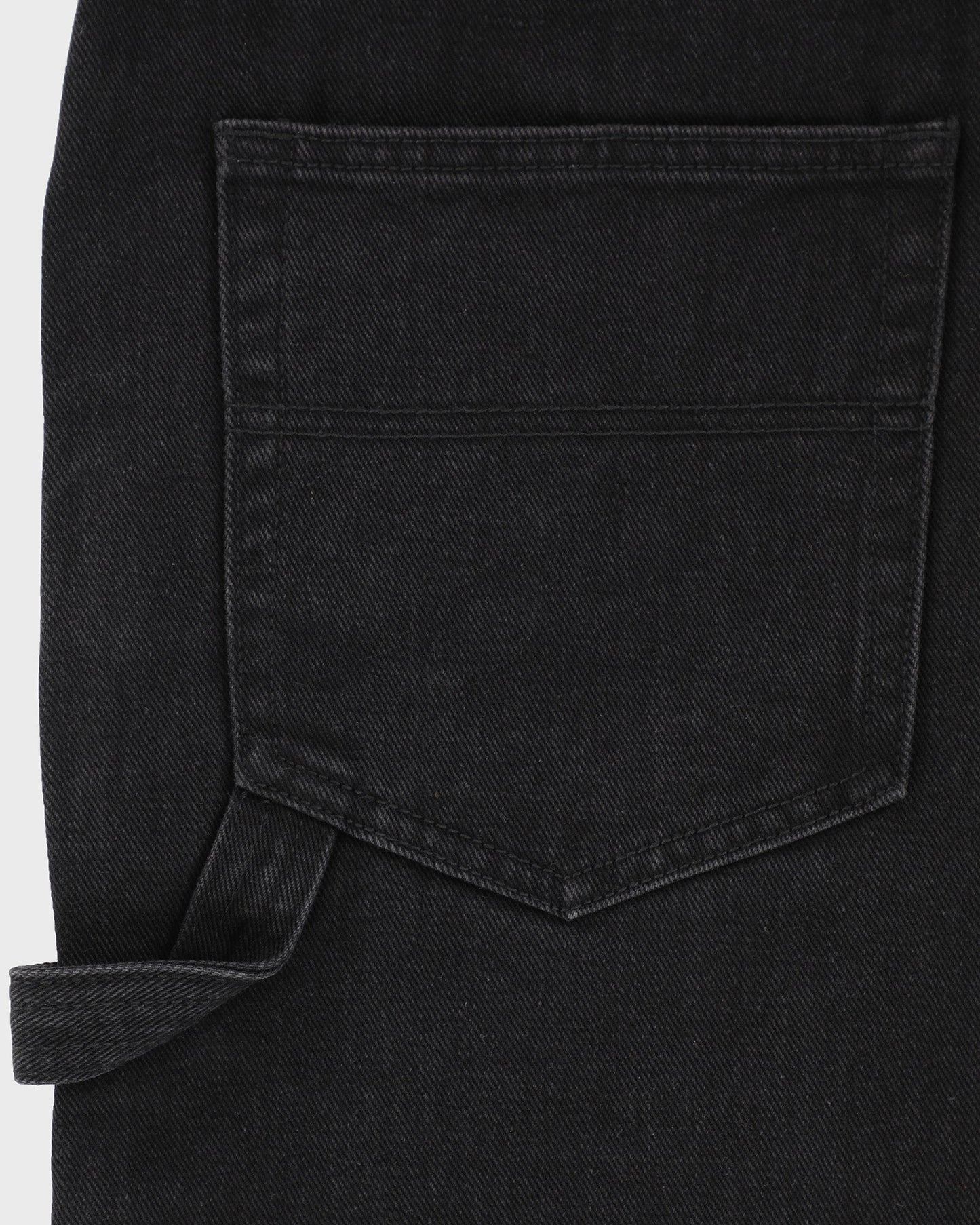 Plaid Contrast Wide Leg Denims - Black