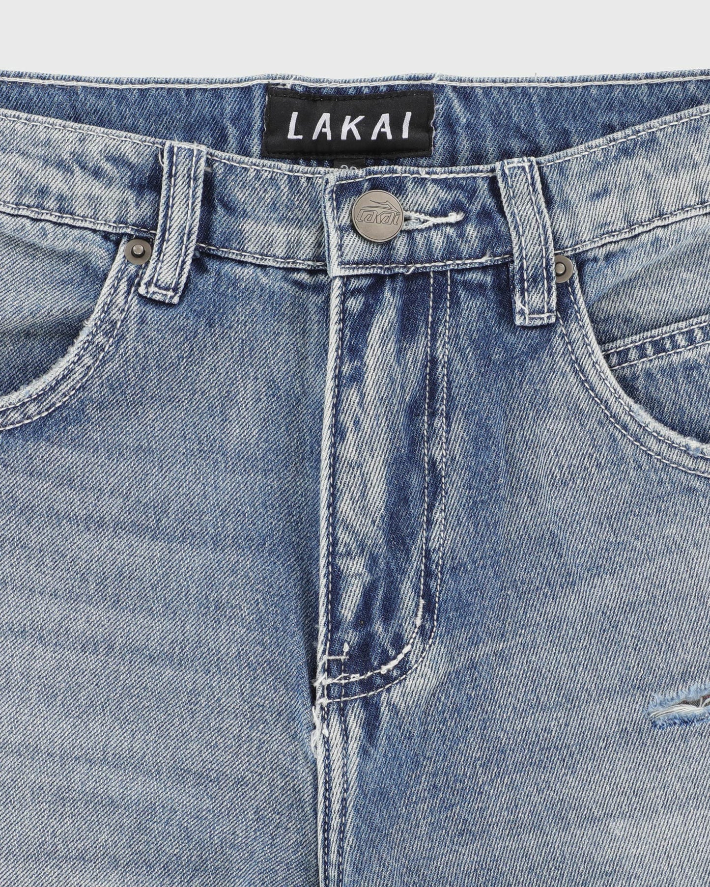 Distressed Double Knee Denims