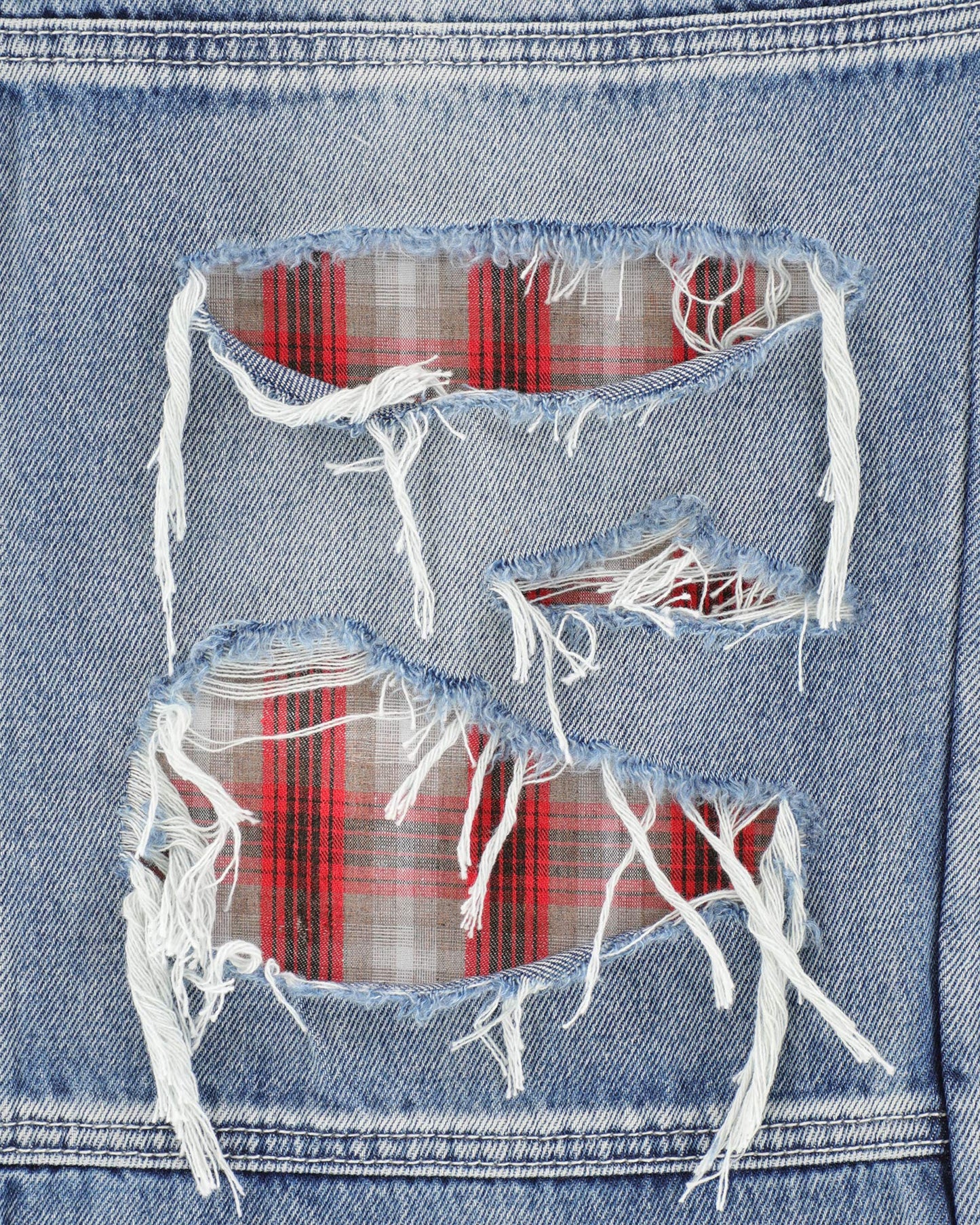 Distressed Double Knee Denims