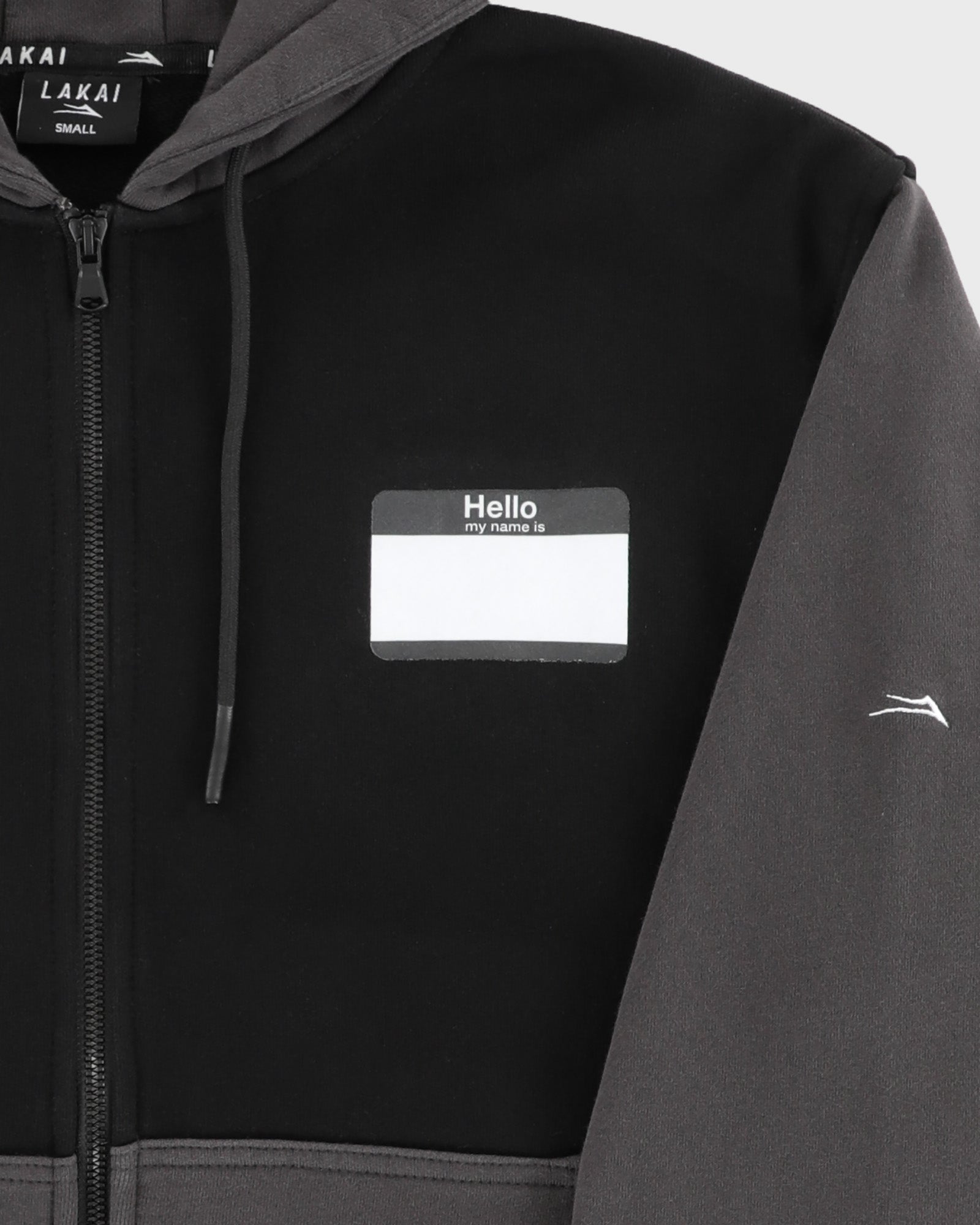 Hello My Name Is' Zip Up Hoodie - Black – Lakai