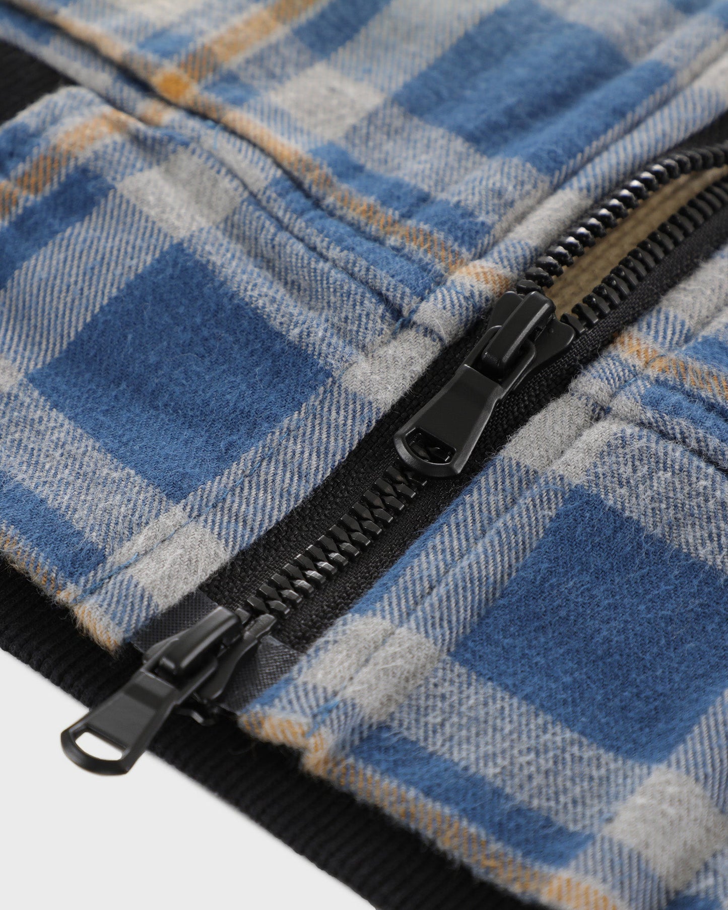 Thermal Lined Plaid Zip Up