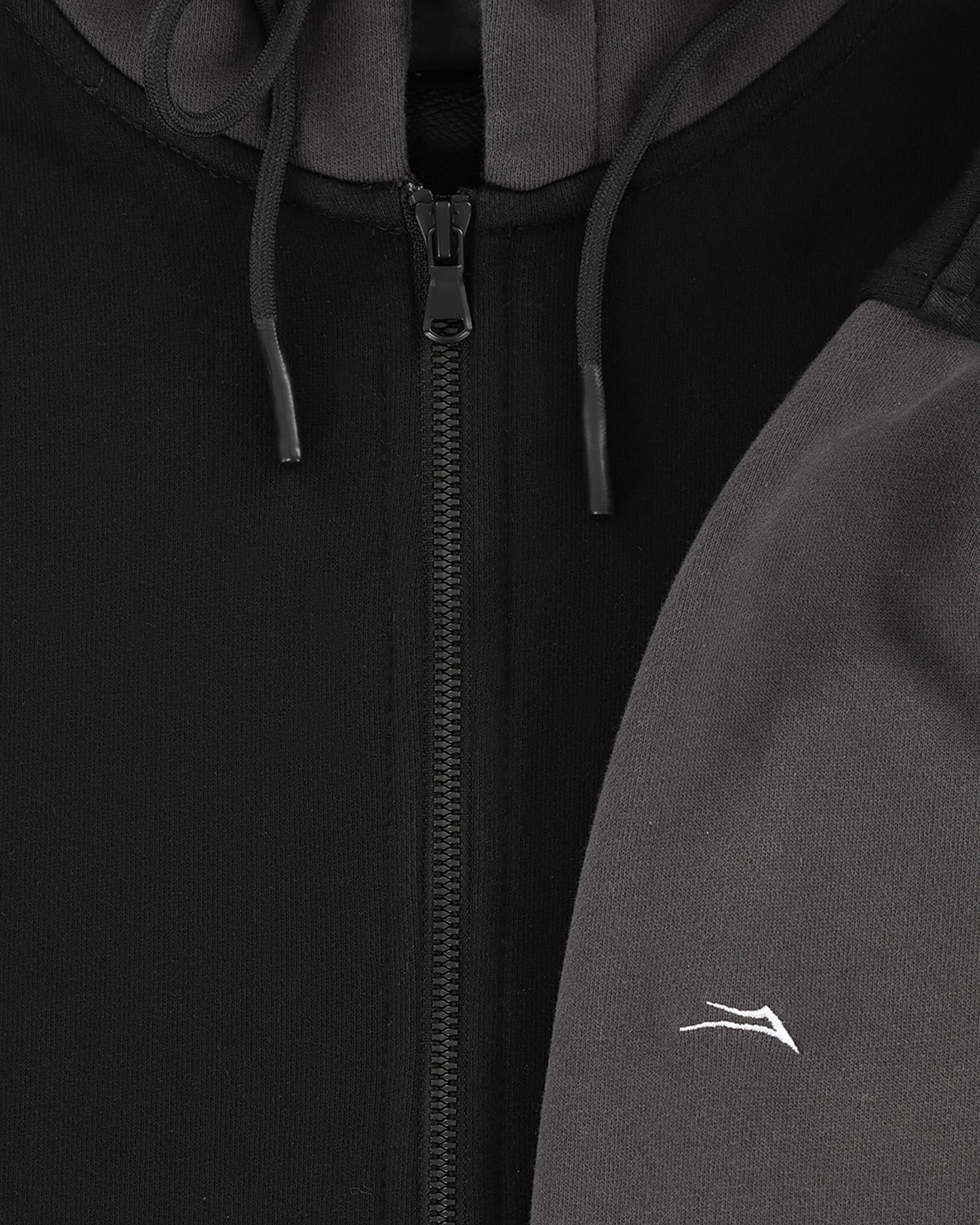 'Hello My Name Is' Zip Up Hoodie - Black