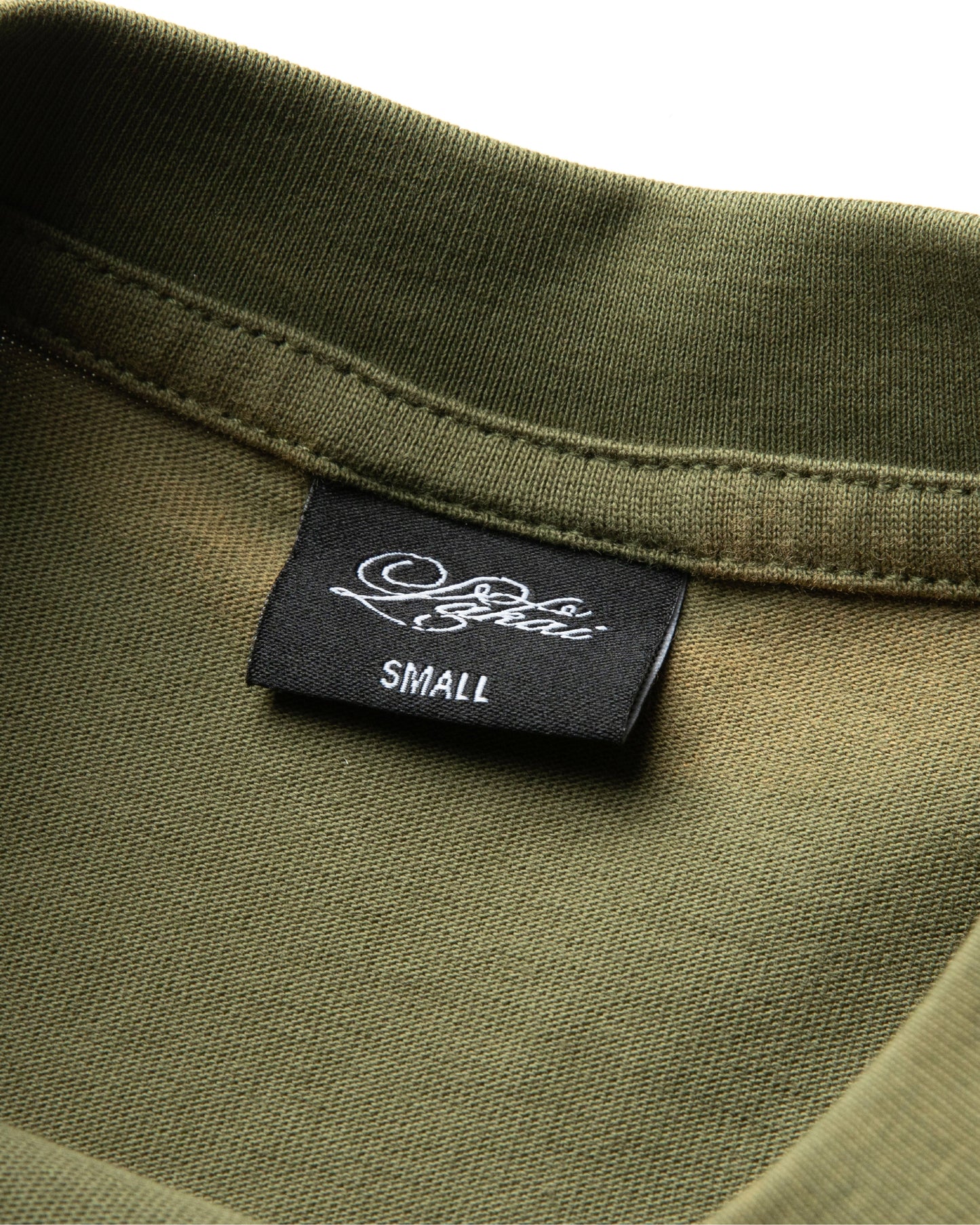 Boxy Tee Signature Print - Sunfaded Green