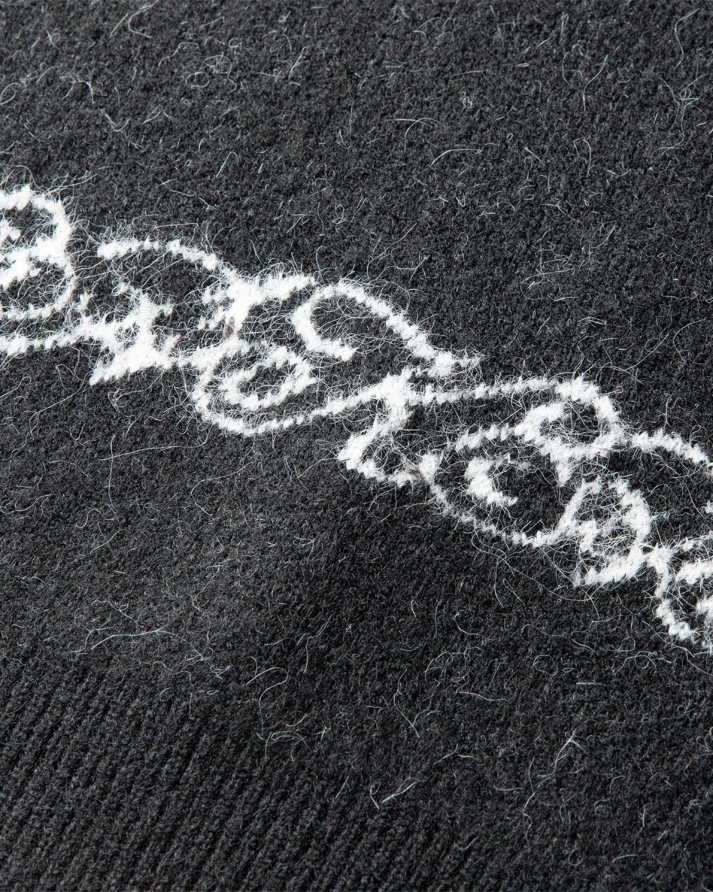 Cerberus Brushed Acrylic Sweater - Black