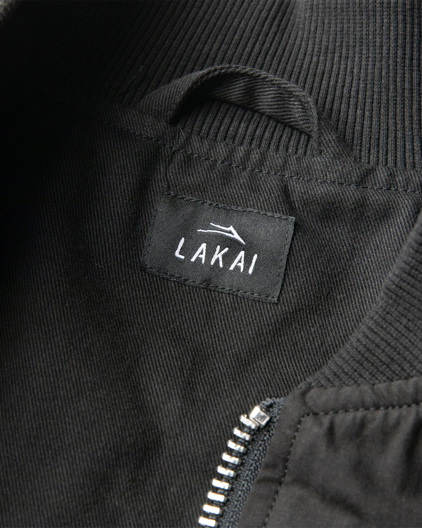 Slashed Zip Bomber Jacket - Black