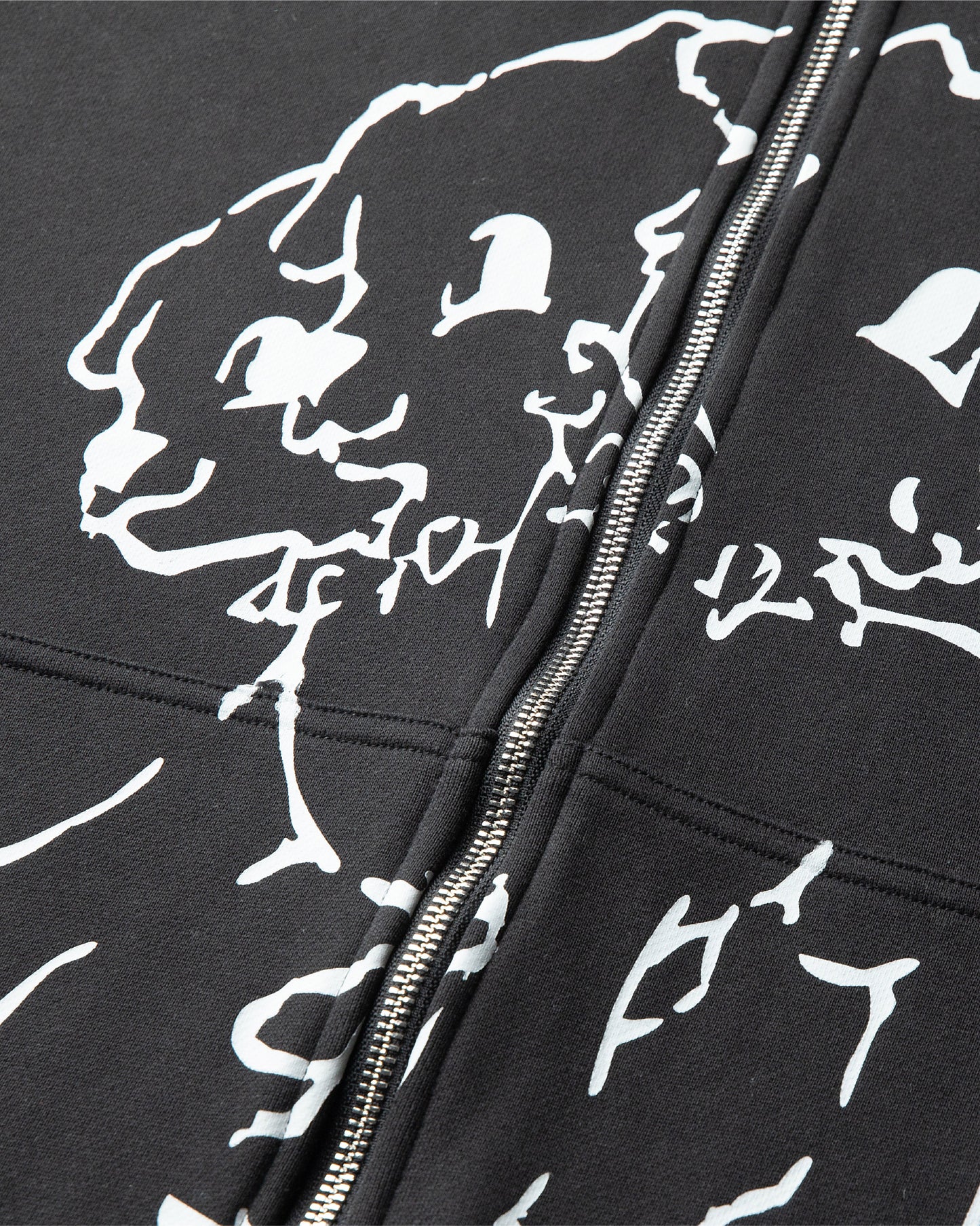 Cerberus Zip Up Hoodie - Black