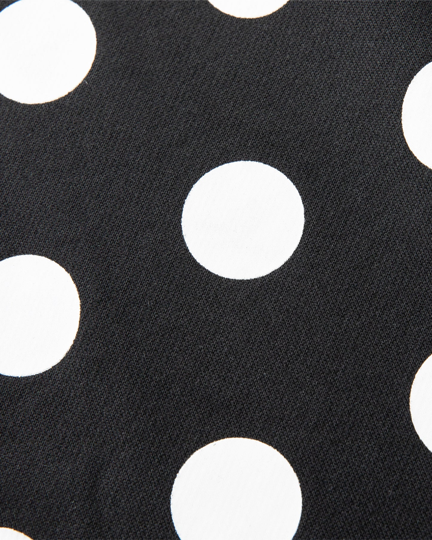 Polka Zip Up Hoodie - White/Black