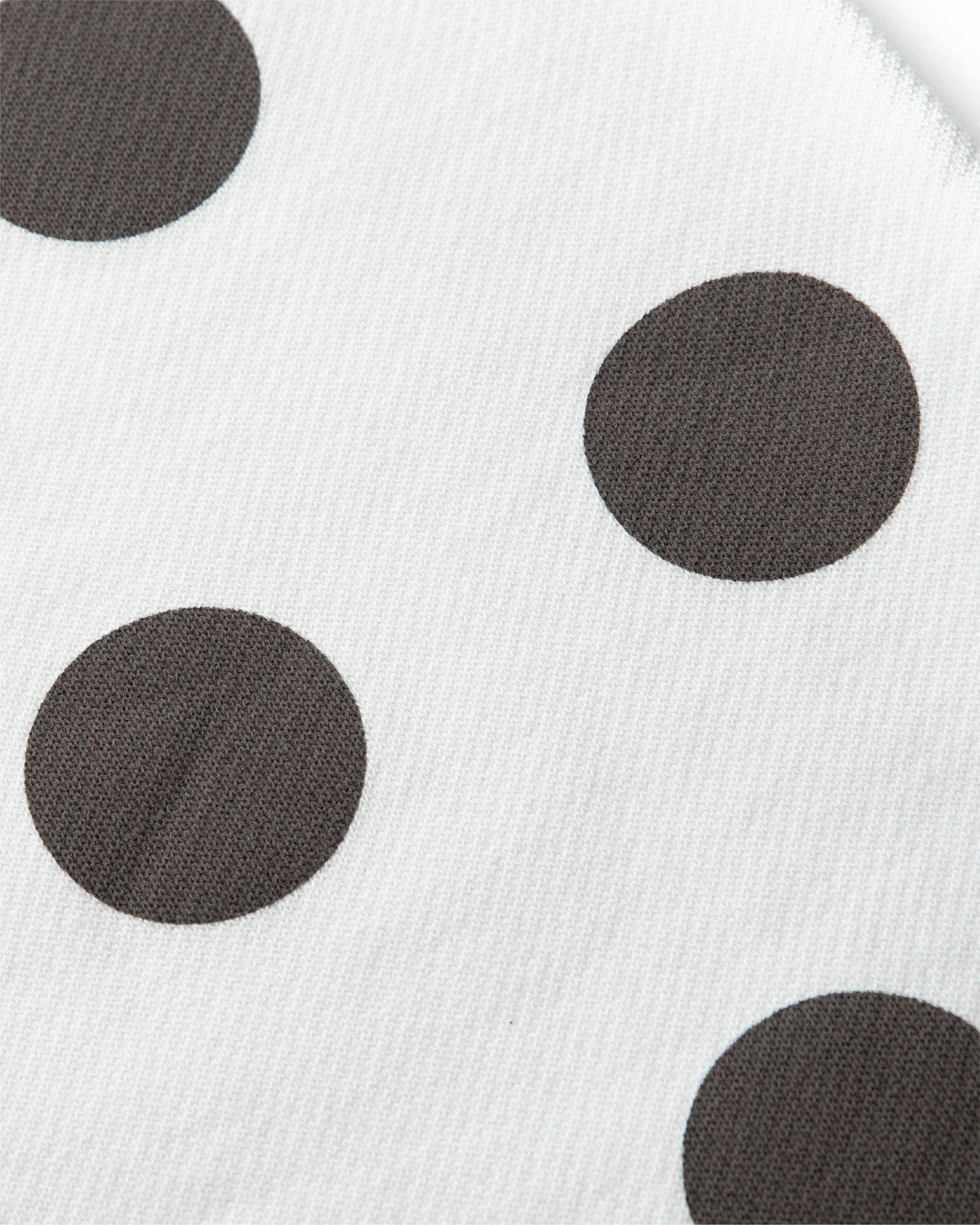 Polka Zip Up Hoodie - White