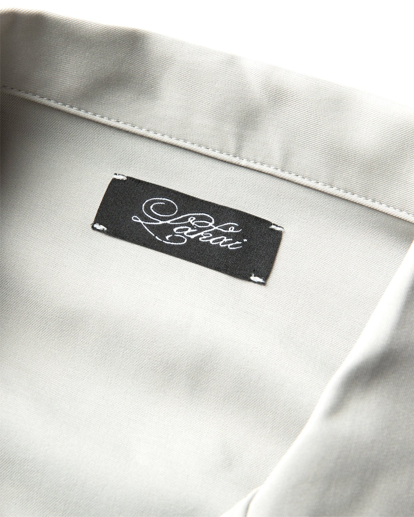 Camp Collar Button Up Shirt - Cool Grey