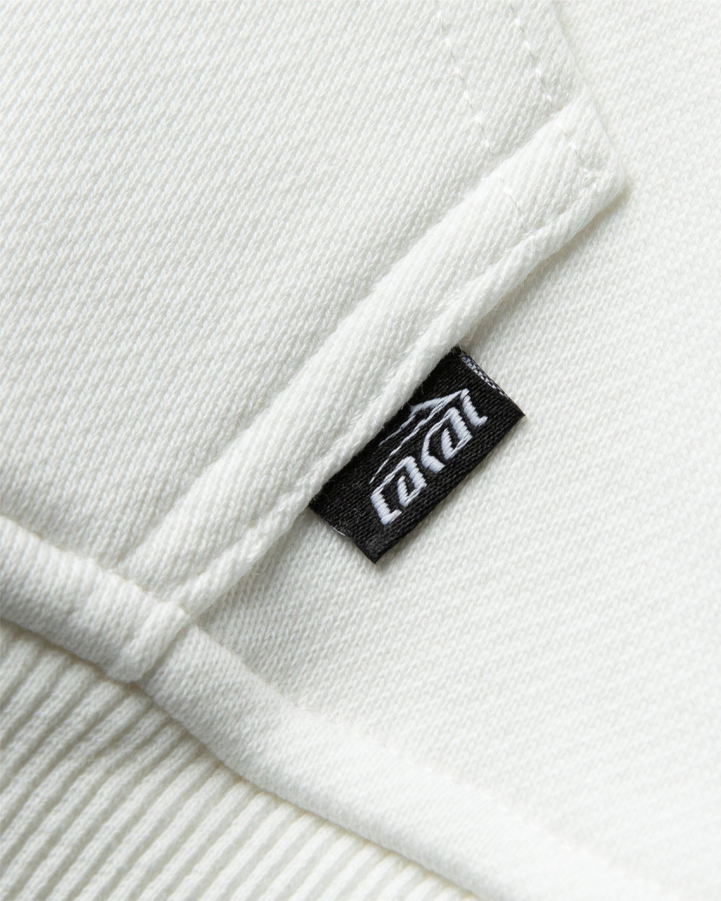 Polka Zip Up Hoodie - White