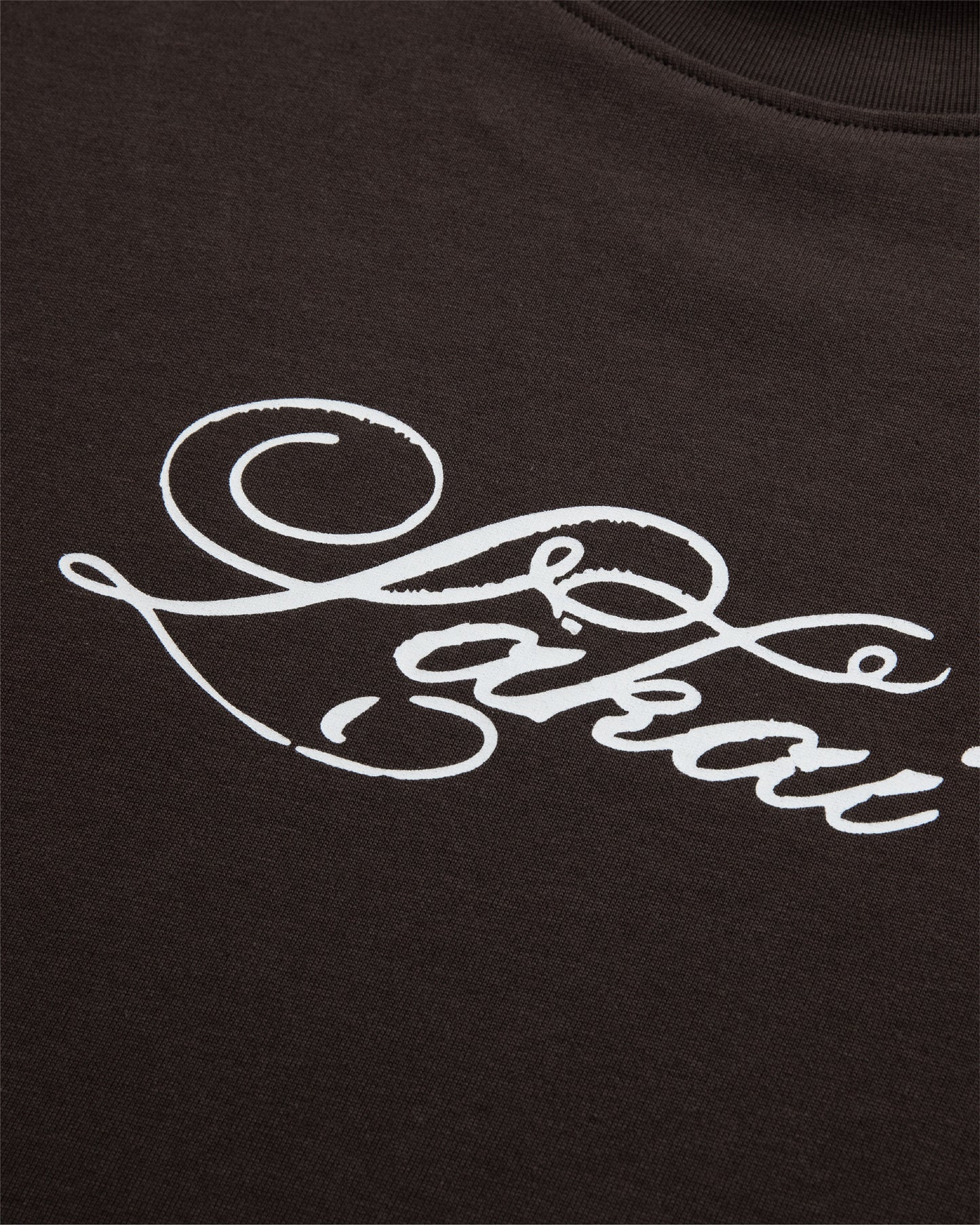 Oversized Signature Tee - Dark Brown