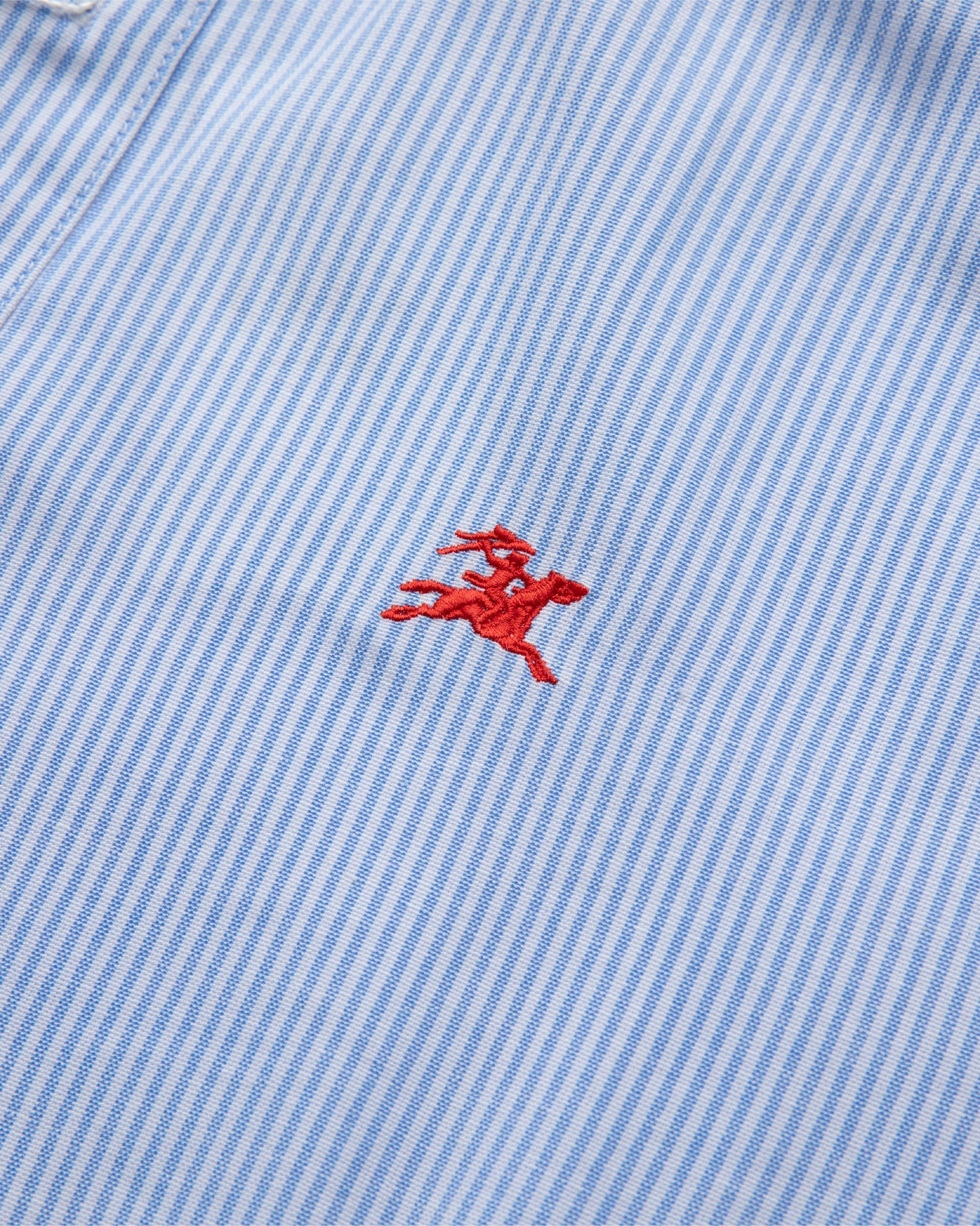 Longsleeve Button Down - White/Blue Stripe