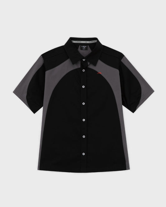 Distressed/Repaired Plaid Button Up Shirt - Multicolor