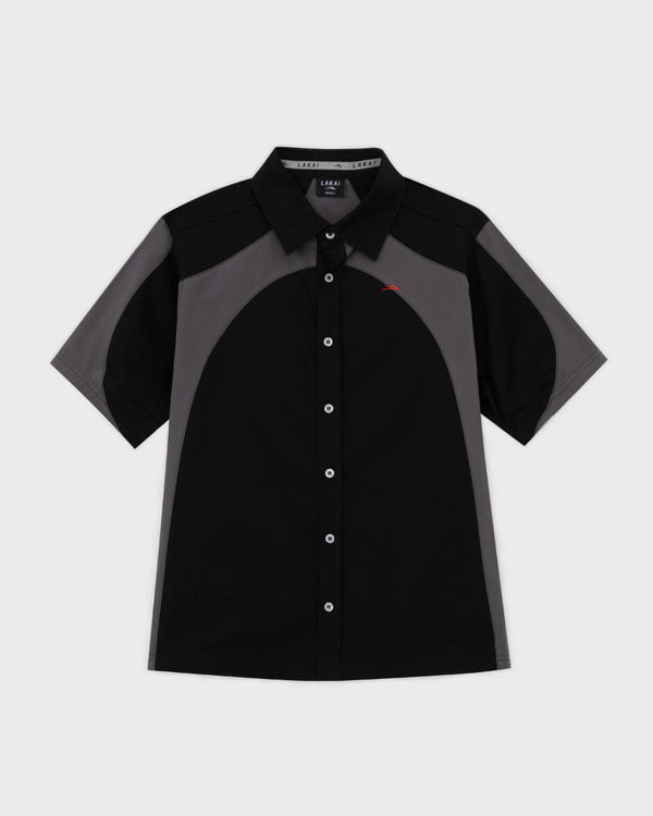 Distressed/Repaired Plaid Button Up Shirt - Multicolor