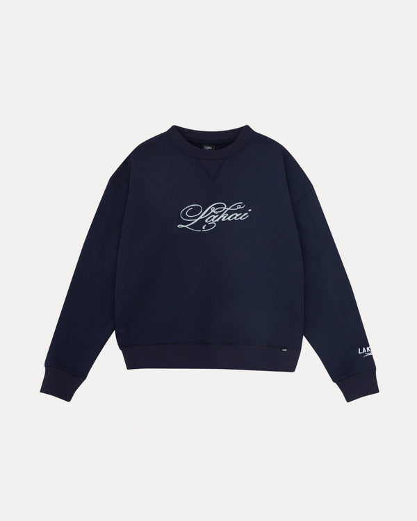 Classic Crewneck Sweater - Navy Blue