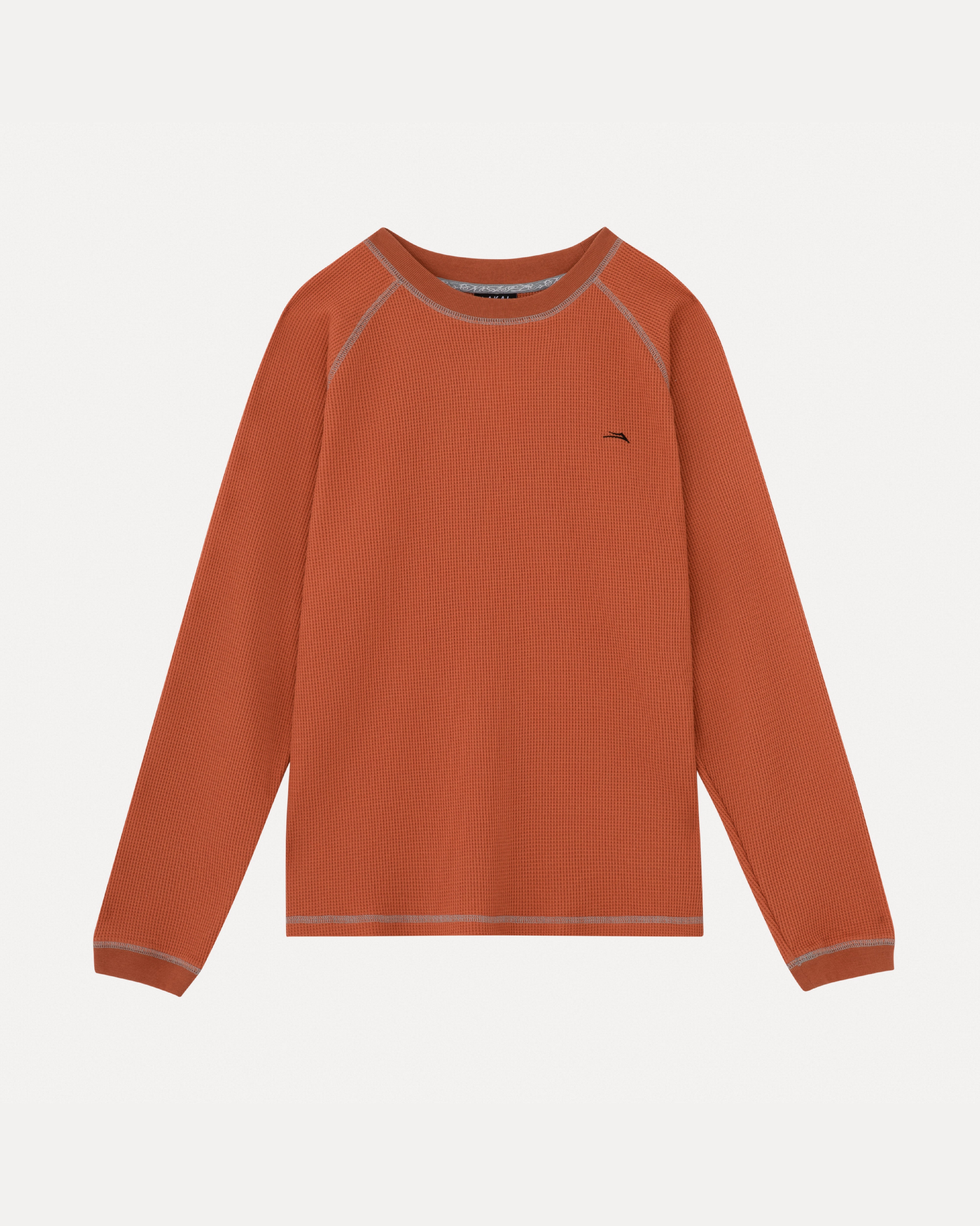 Longsleeve Raglan Waffle Shirt - Burnt Orange – Lakai