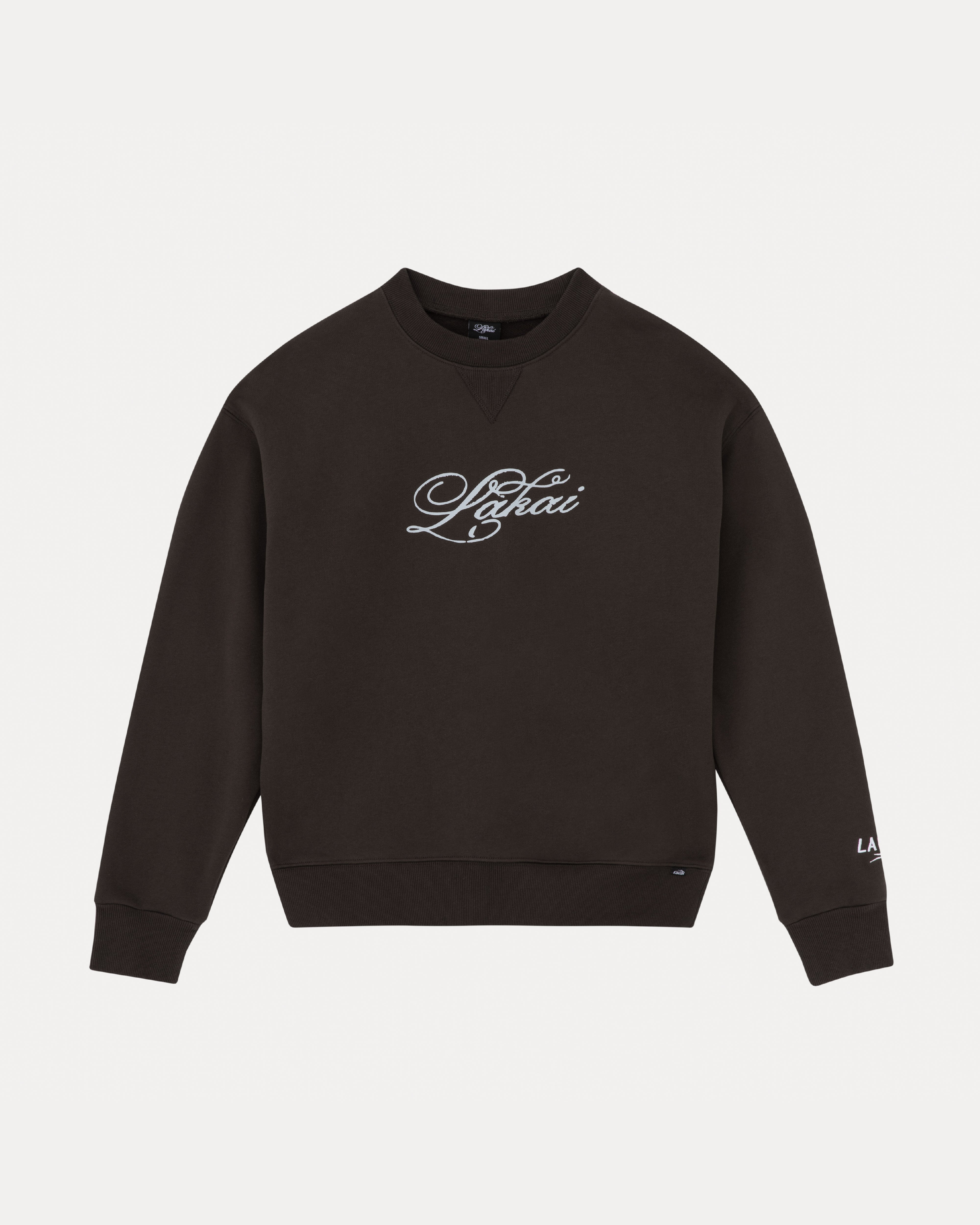 ミュージシャン GODONLYKNOWS SIGNATURE CREW NECK SWEAT Classic Crewneck Sweater - Dark Brown – Lakai