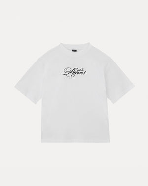Oversized Signature Tee - White