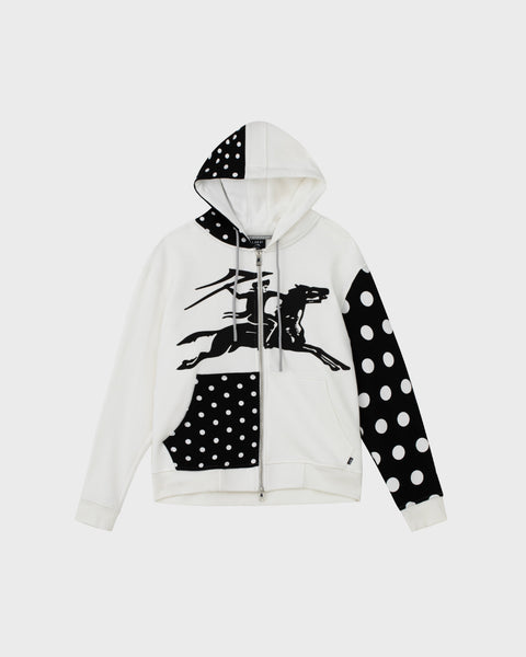 Polka Zip Up Hoodie - White/Black – Lakai