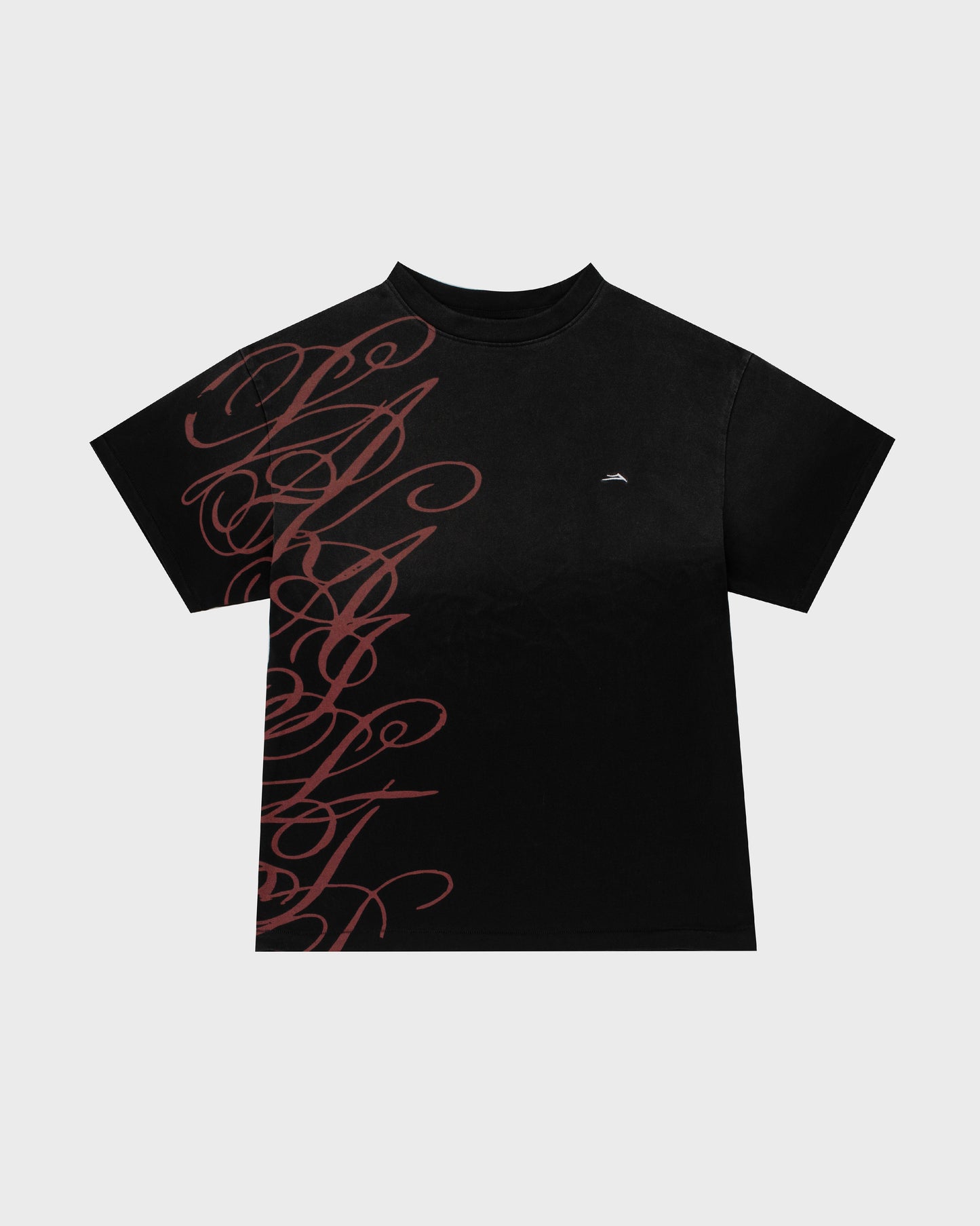 Boxy Tee Signature Print - Vintage Black