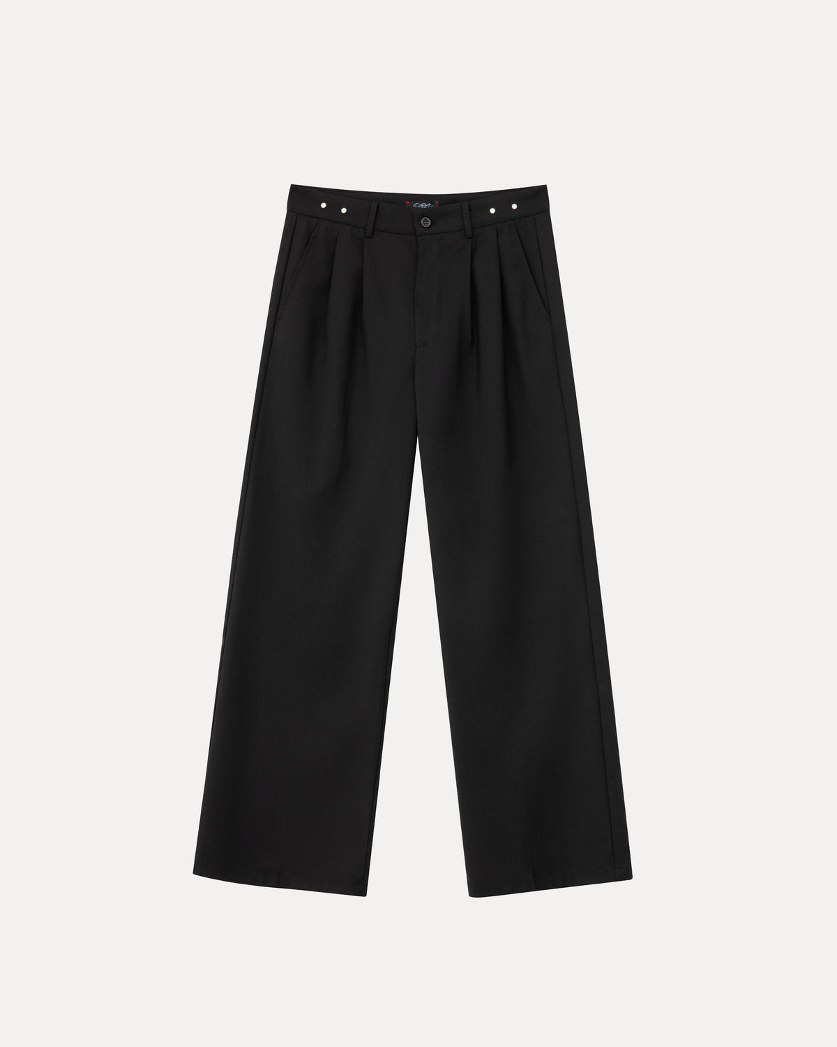 Wide Leg Trousers - Black