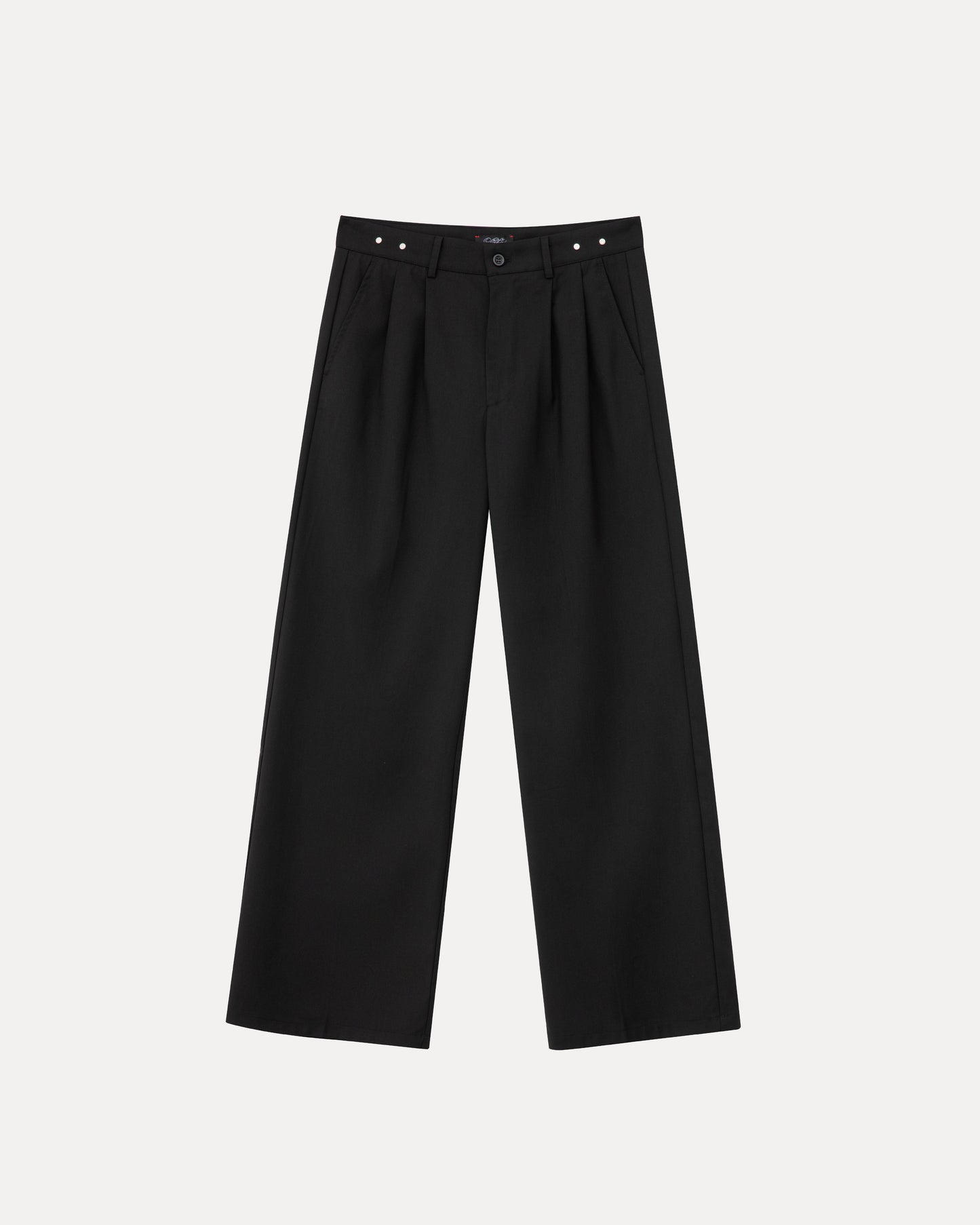 Wide Leg Trousers - Black