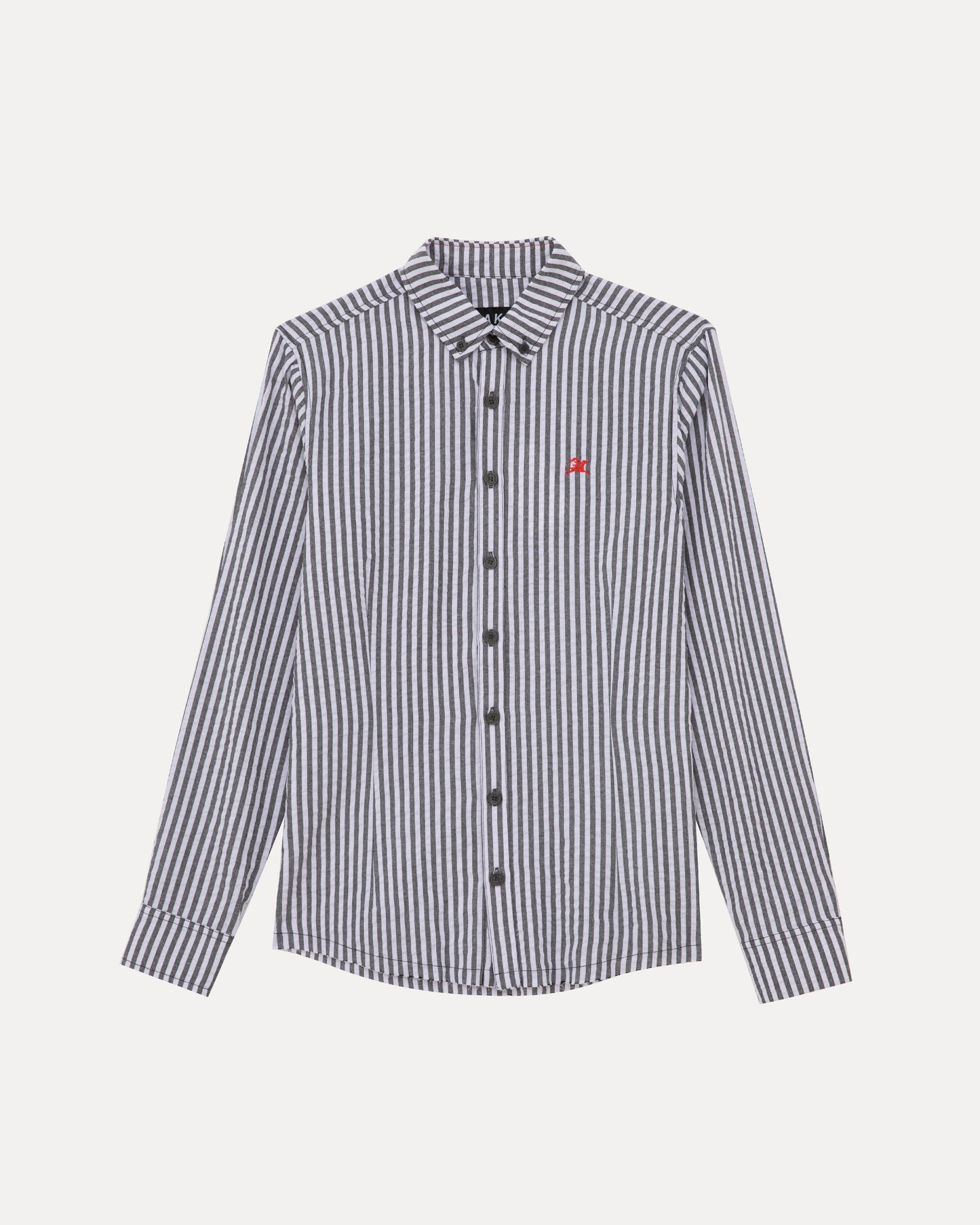 Longsleeve Button Down - Black/White Stripe