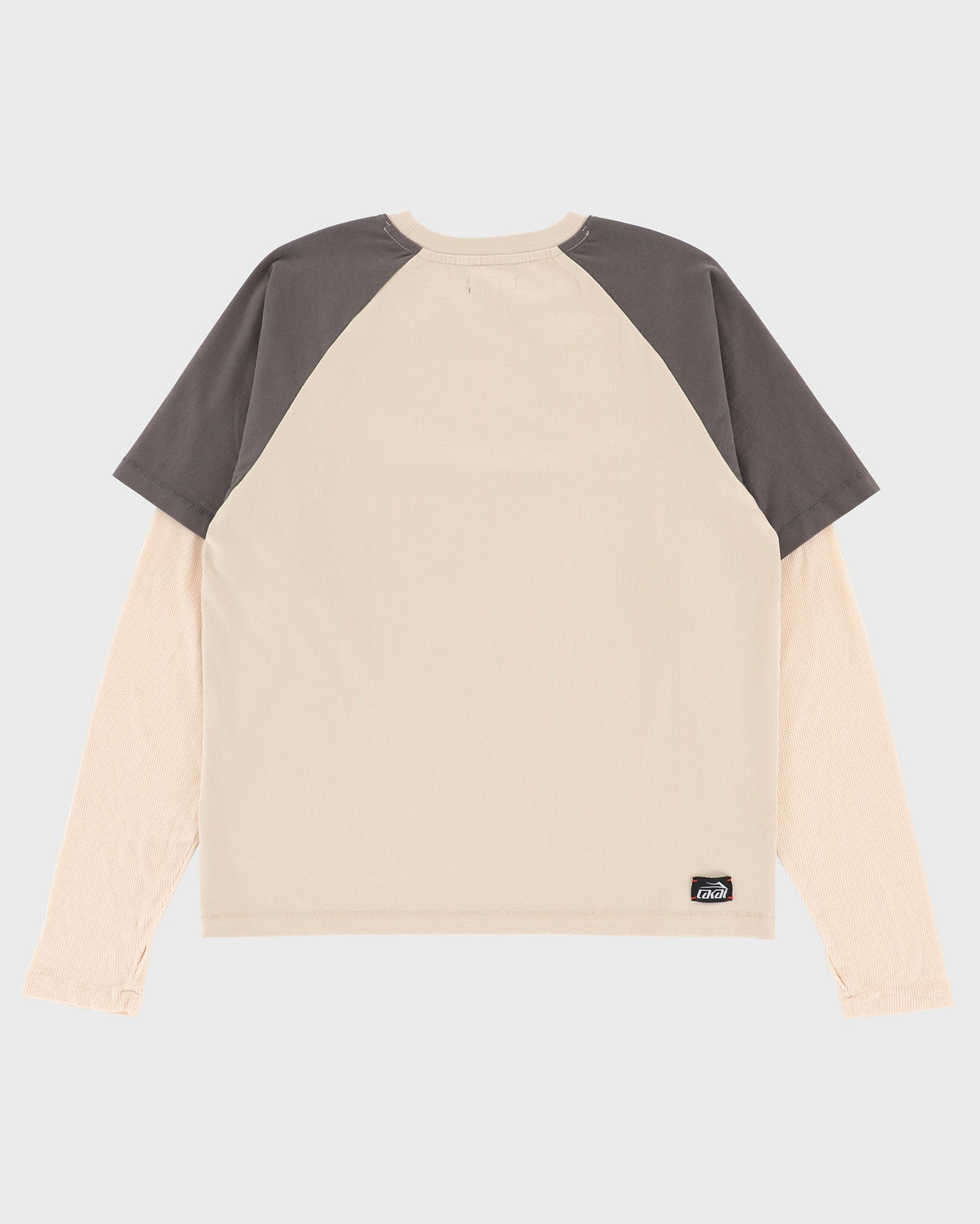 Double Layer Raglan Longsleeve - Brown