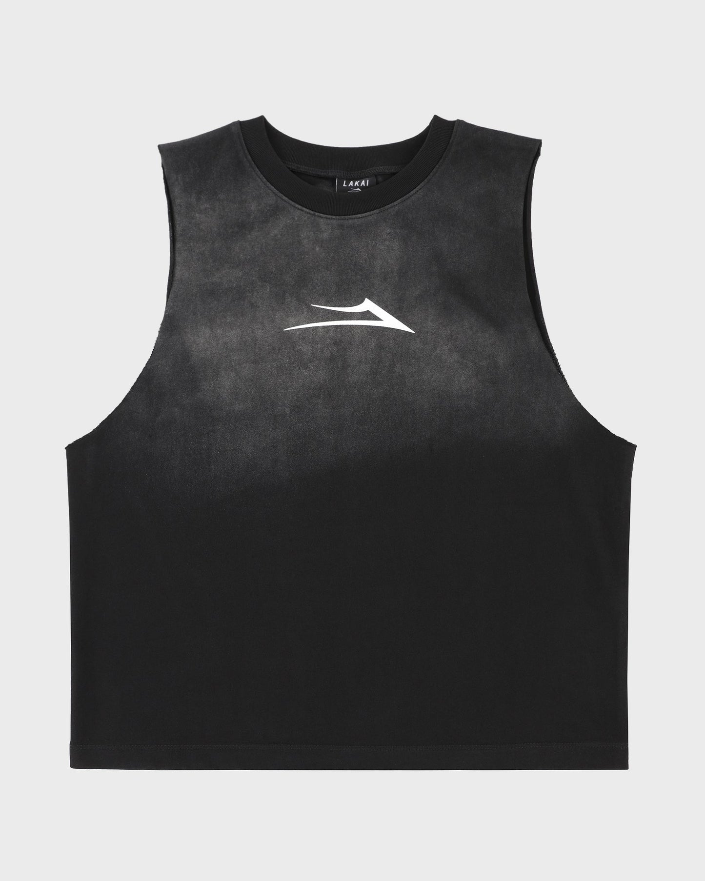 Flare Cutoff Tank Shirt - Black