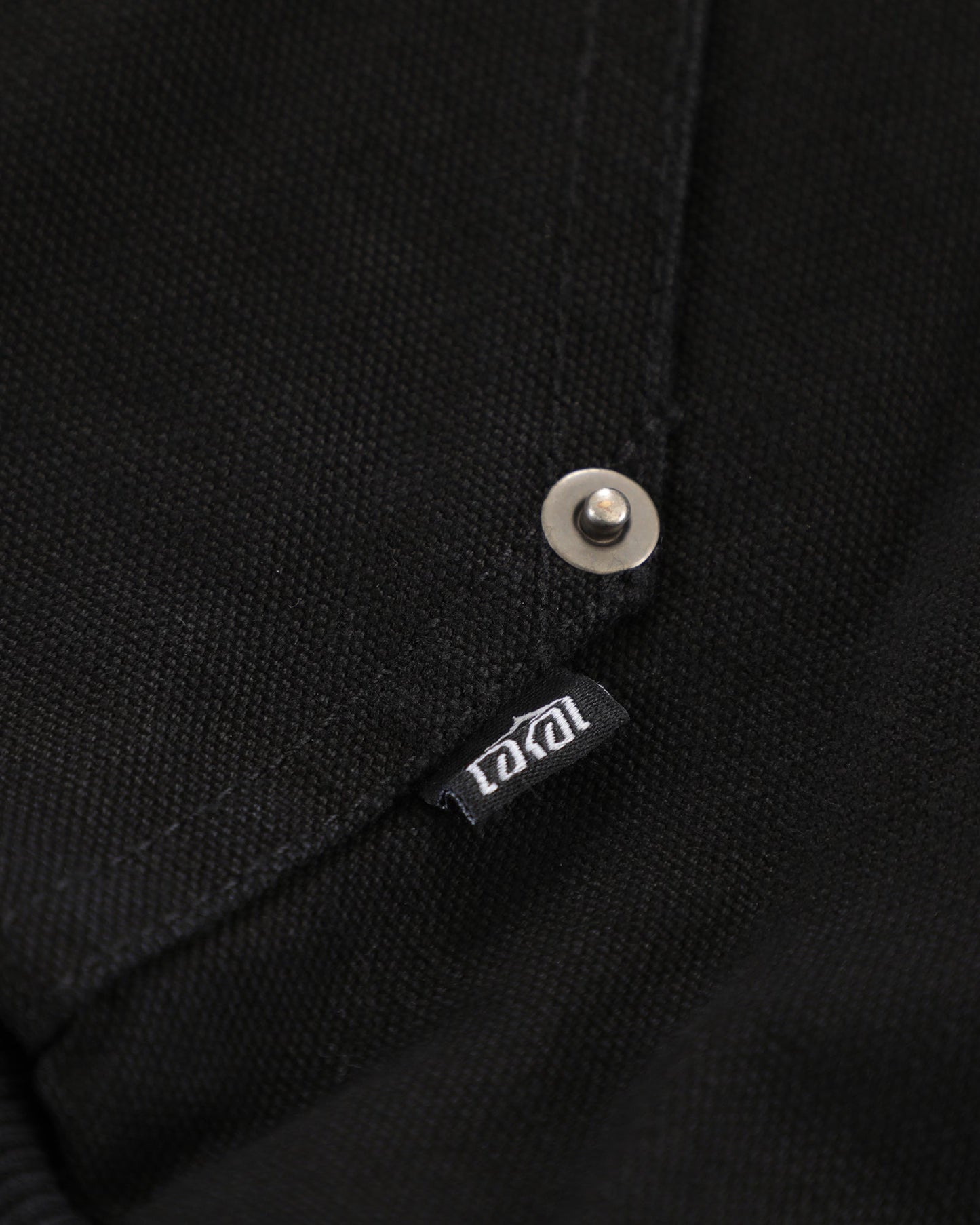 Thermal Lined Black Canvas Zip Up