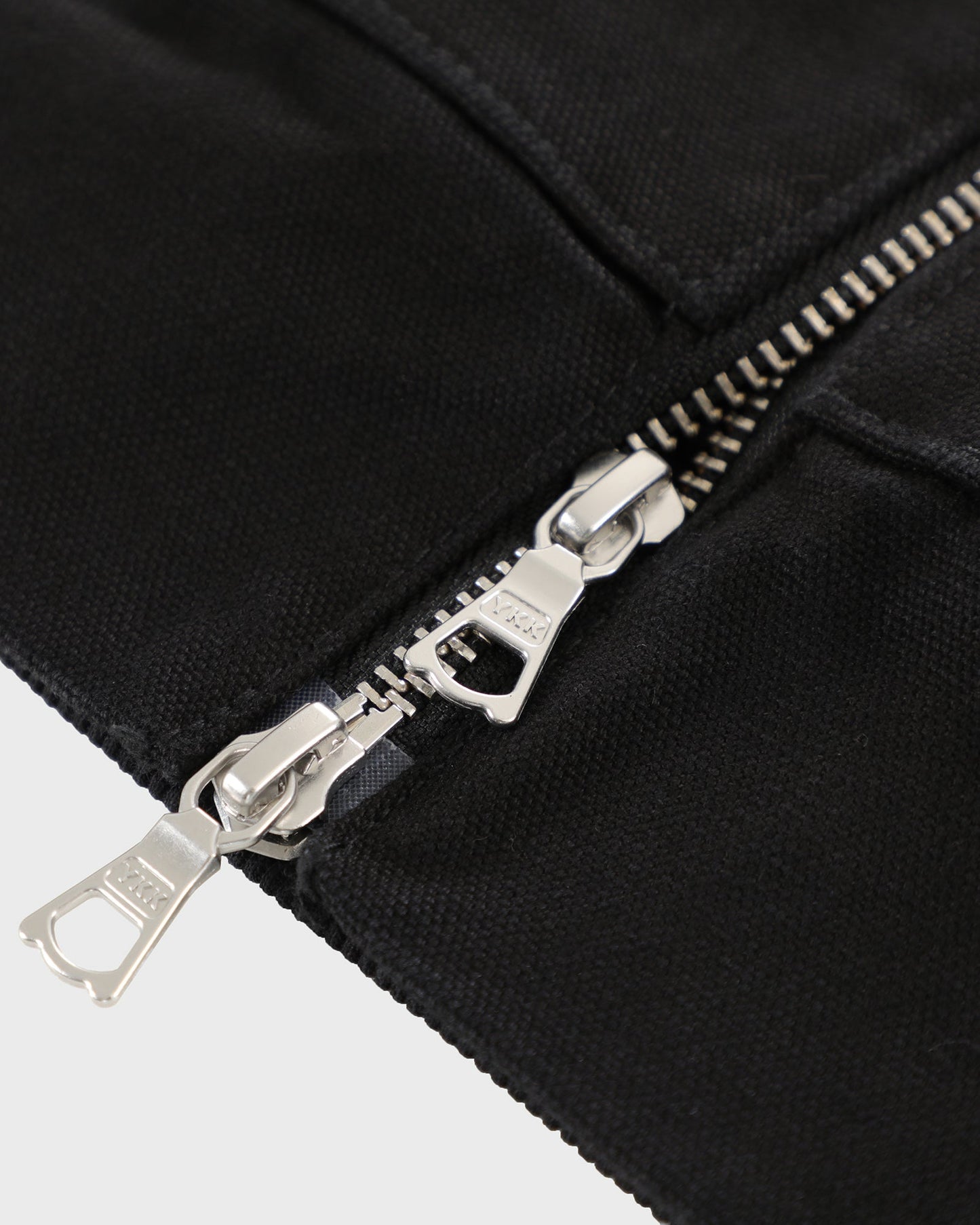 Thermal Lined Black Canvas Zip Up