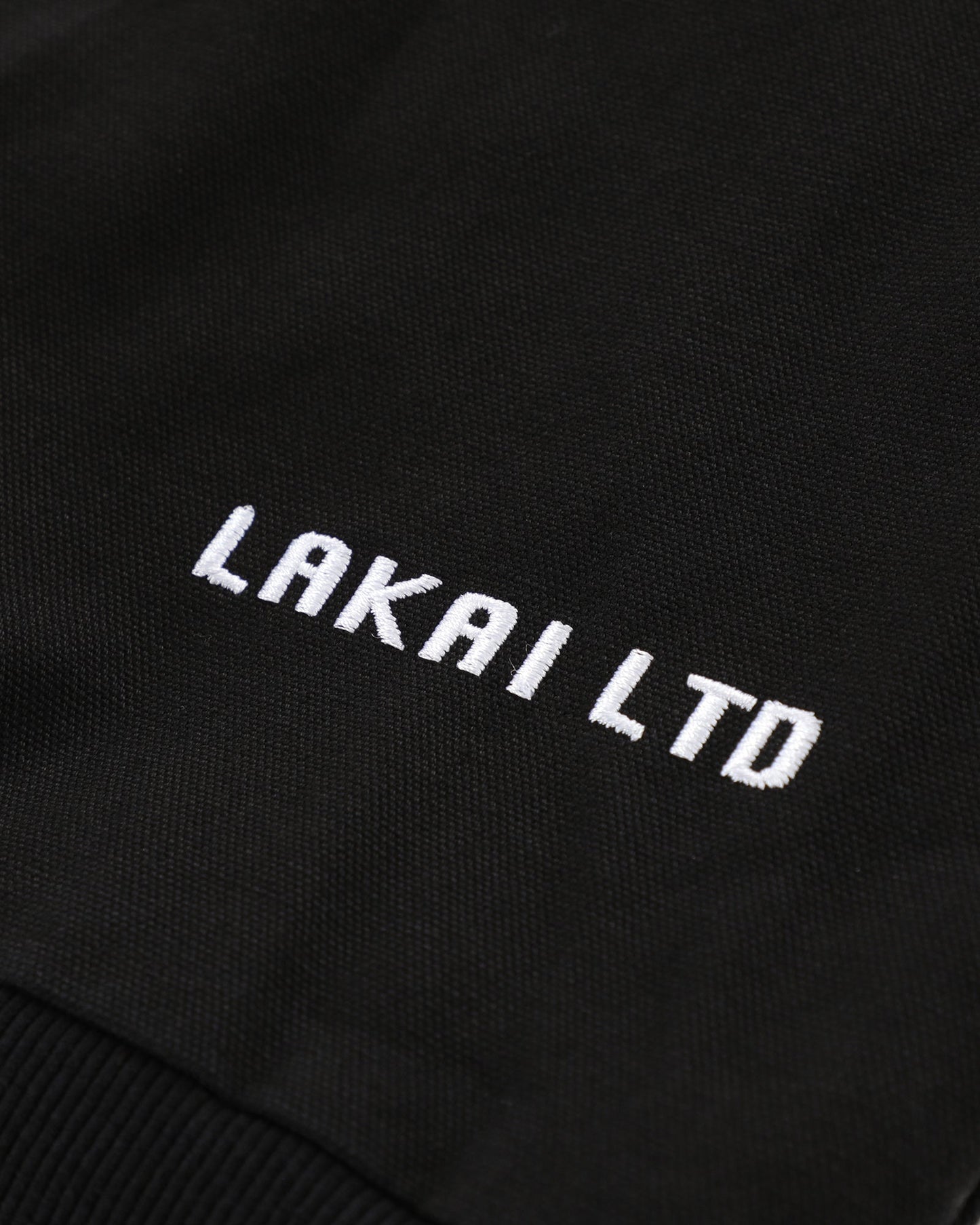 Thermal Lined Black Canvas Zip Up