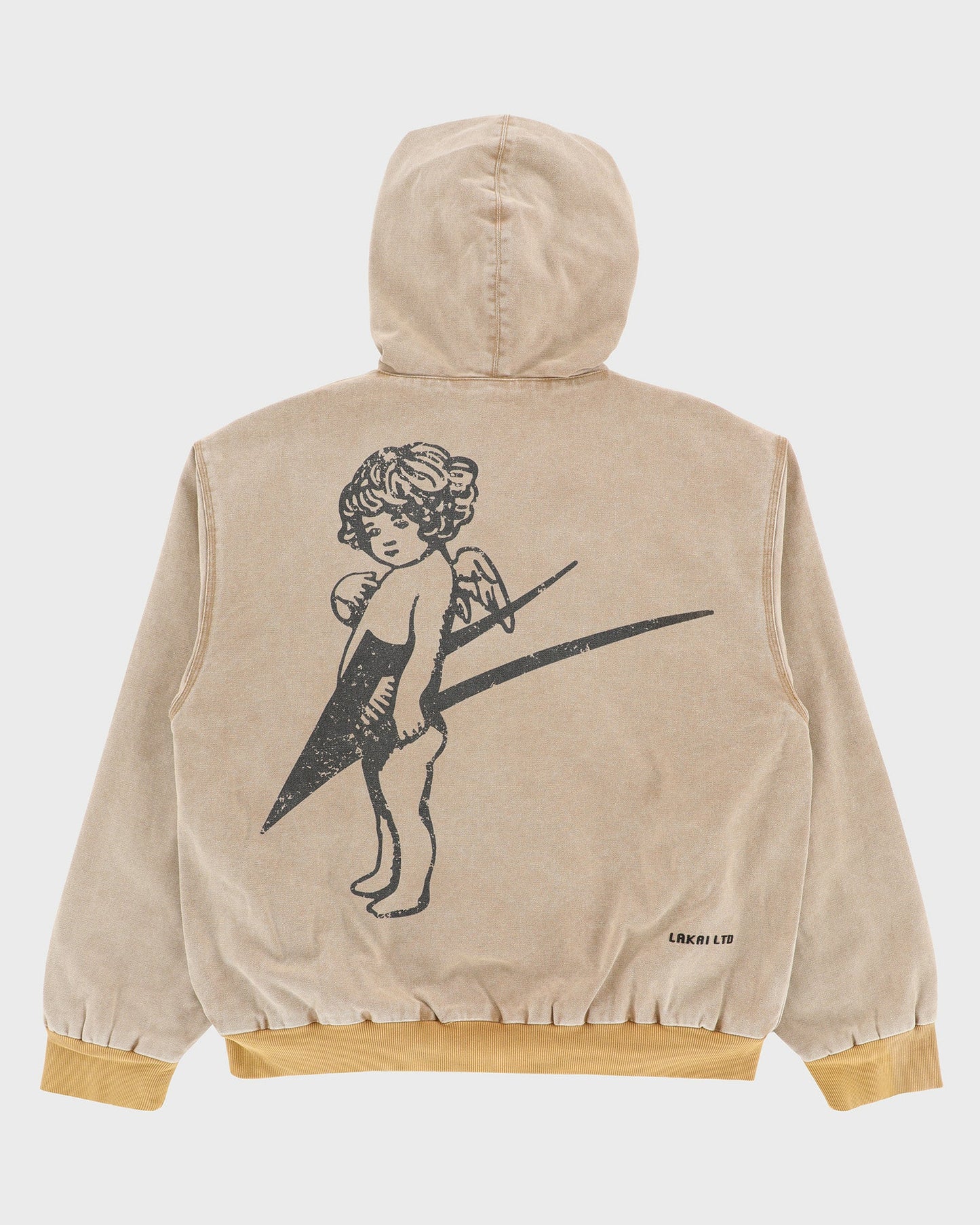 Thermal Lined Khaki Canvas Zip Up