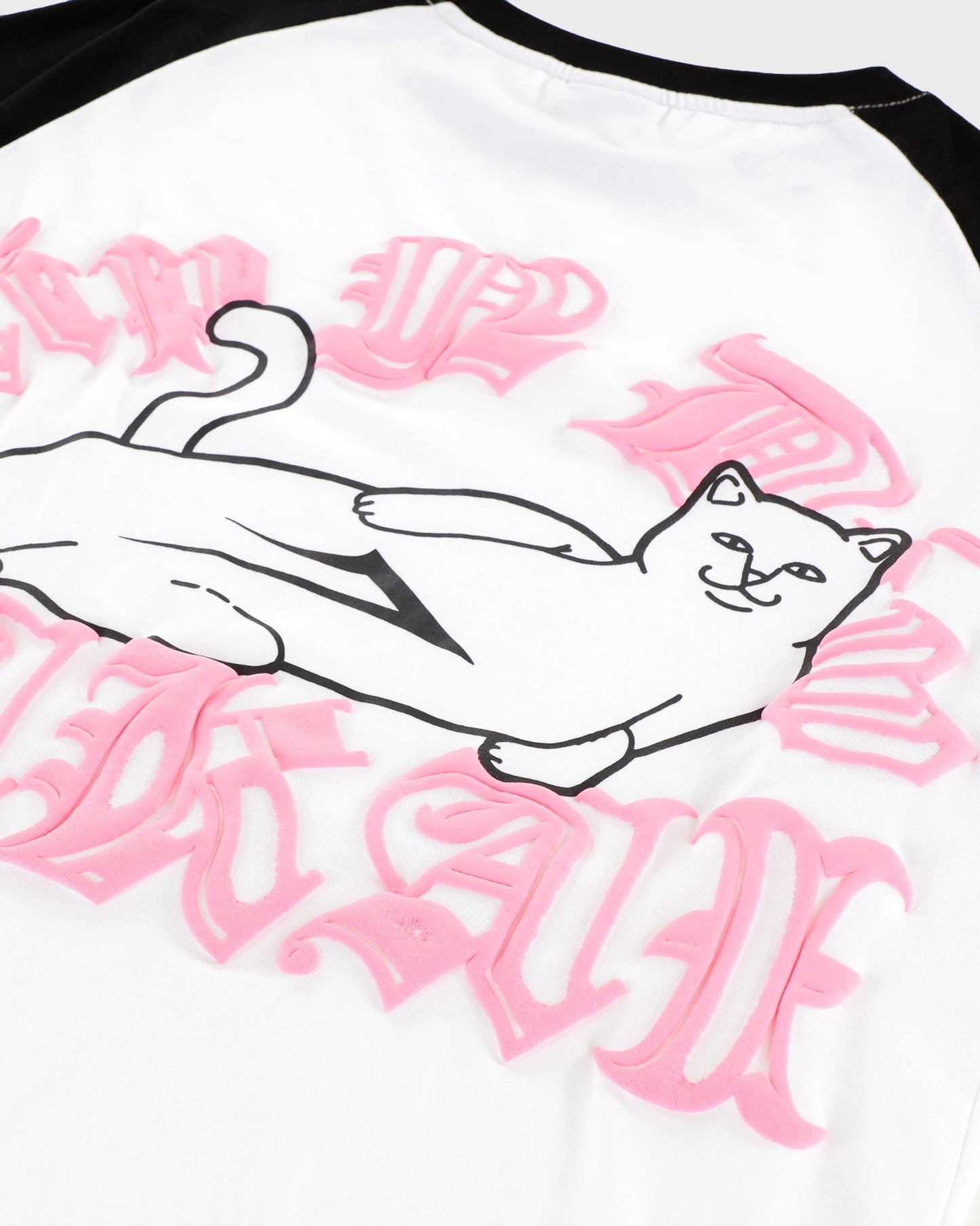 LAKAI x RIPNDIP - Raglan SS Tee - White Black