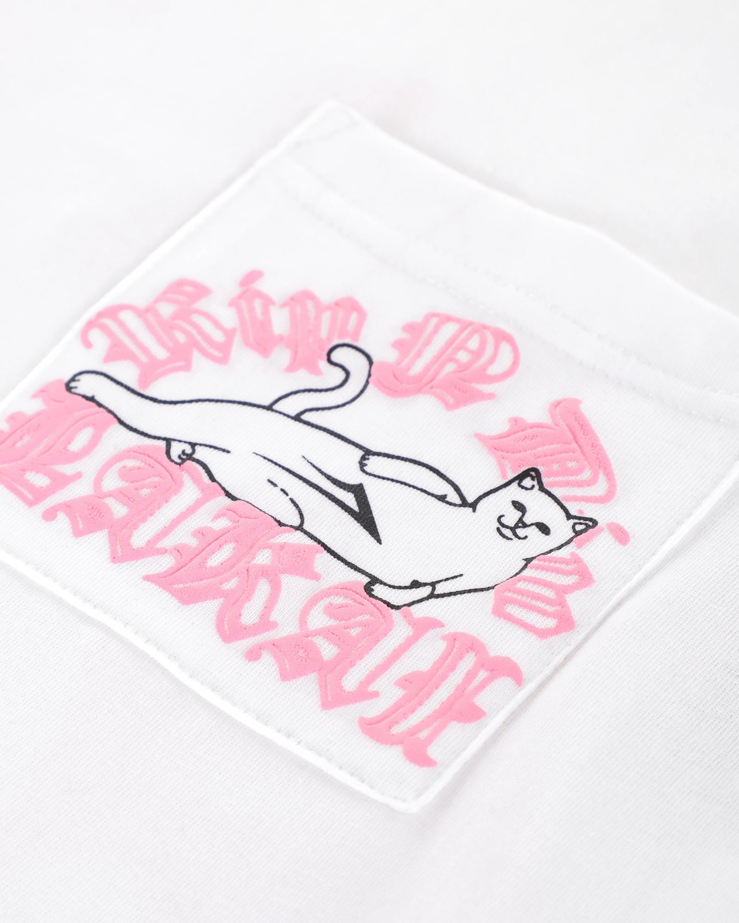 LAKAI x RIPNDIP - Raglan SS Tee - White Black