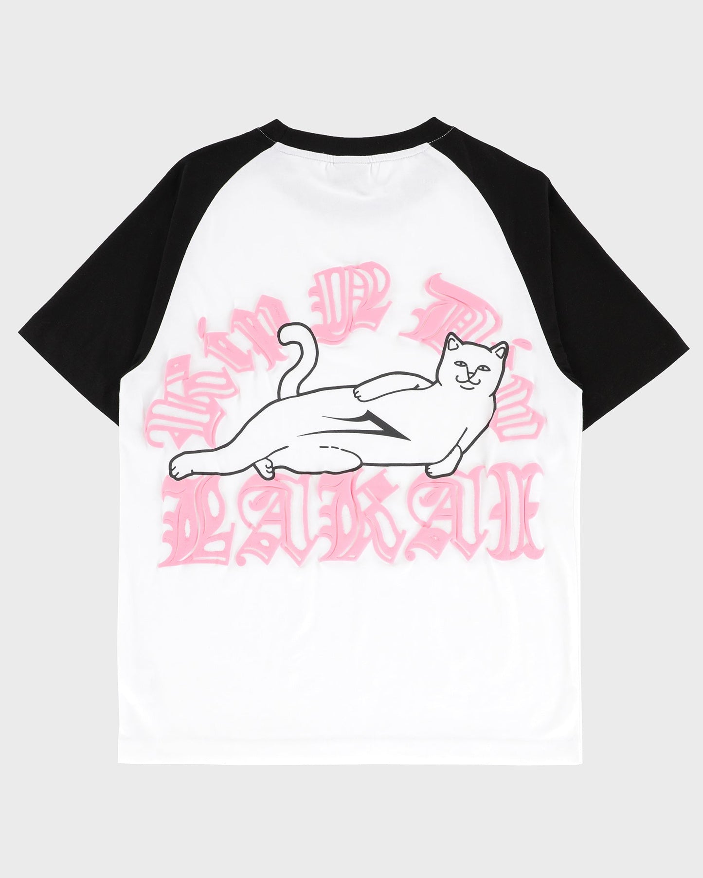 LAKAI x RIPNDIP - Raglan SS Tee - White Black