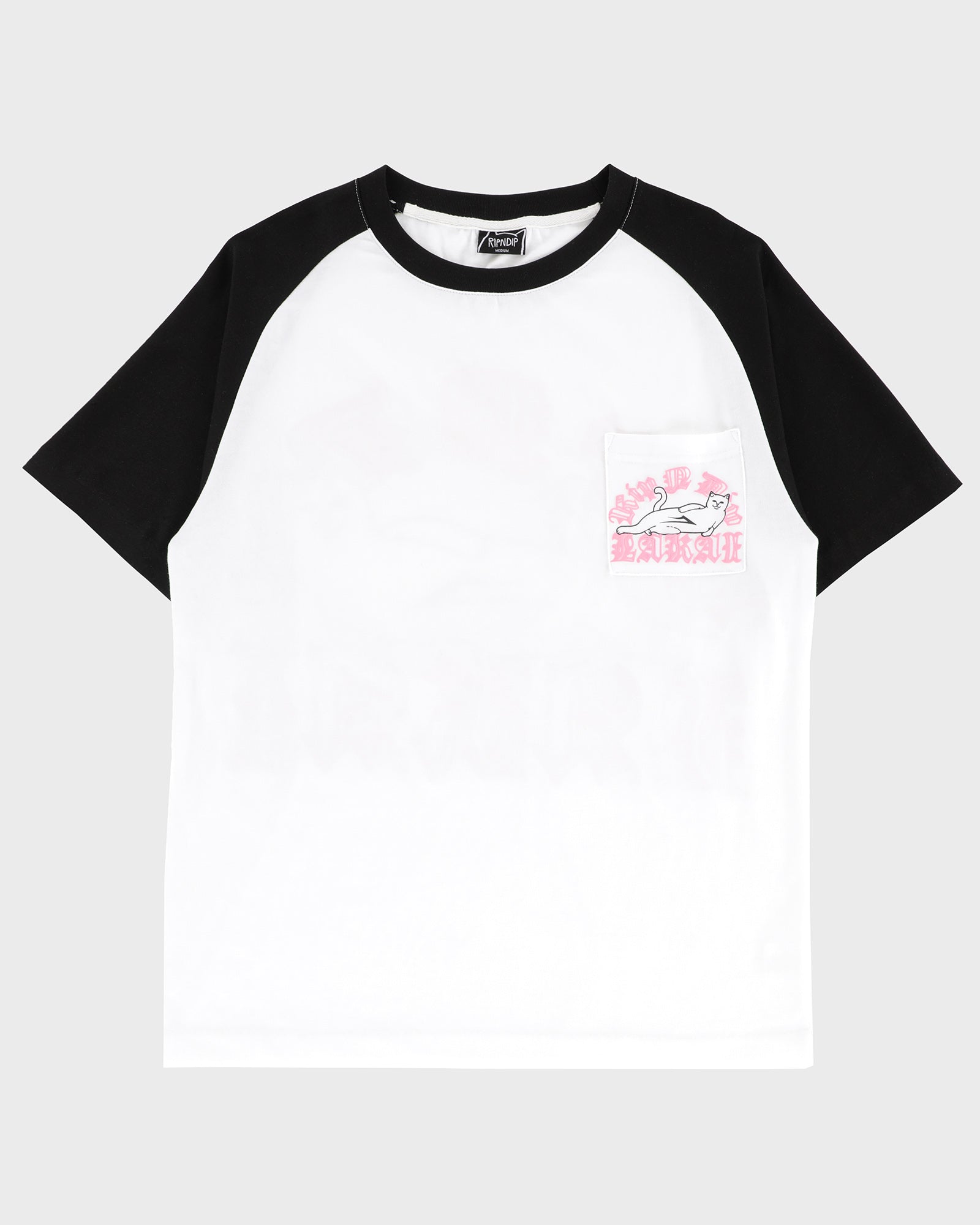※※ リランラン ※※ LAKAI x RIPNDIP - Raglan SS Tee - White Black – Lakai