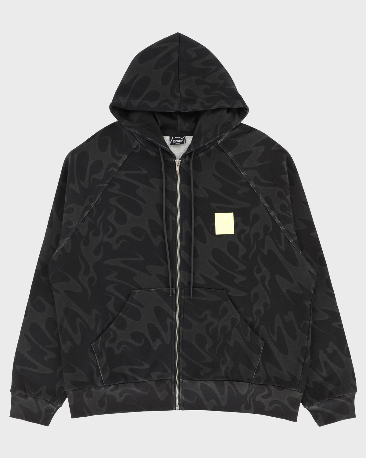LAKAI X RIPNDIP Flame Zipper Hoodie - Dark Grey