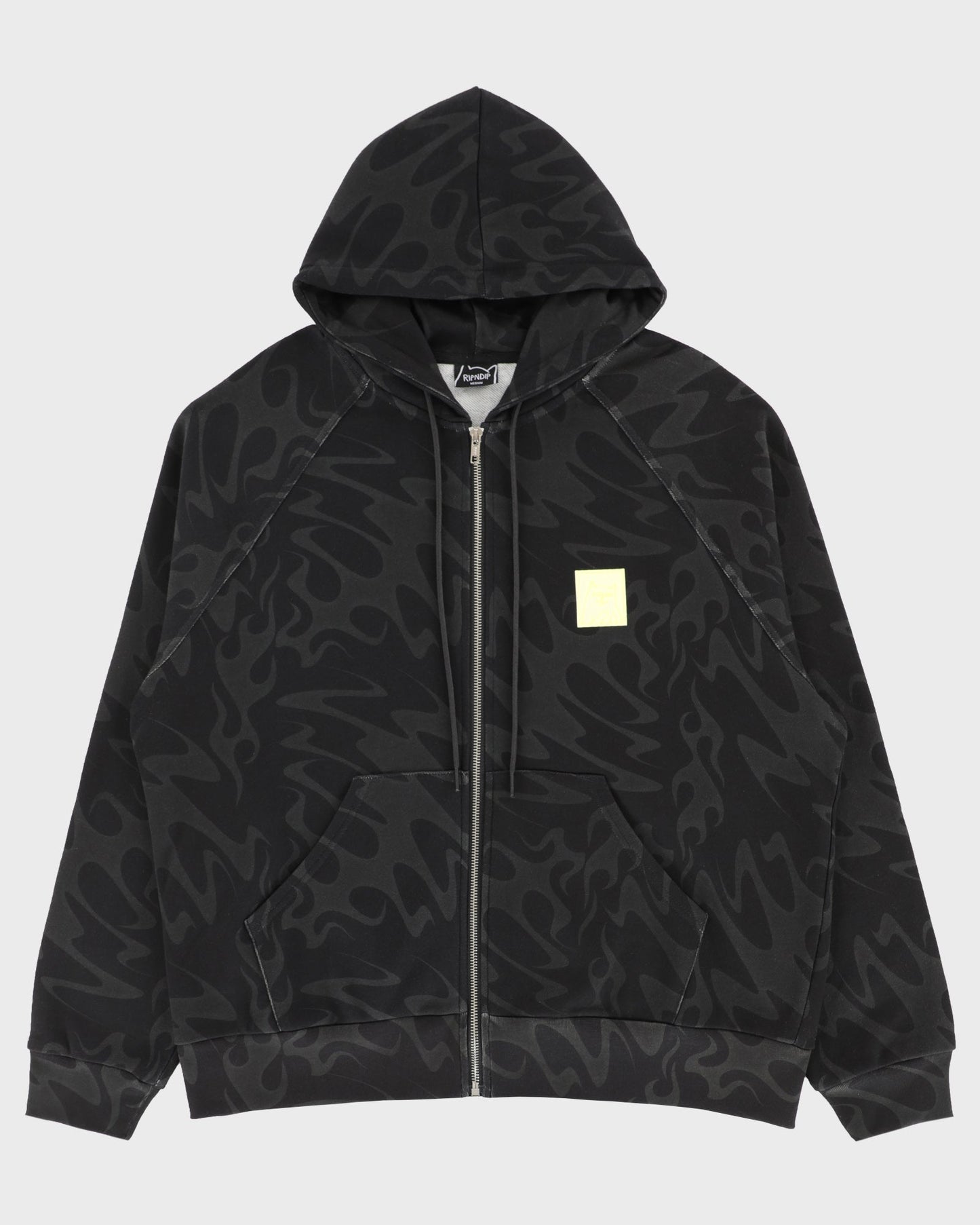 LAKAI X RIPNDIP Flame Zipper Hoodie - Dark Grey